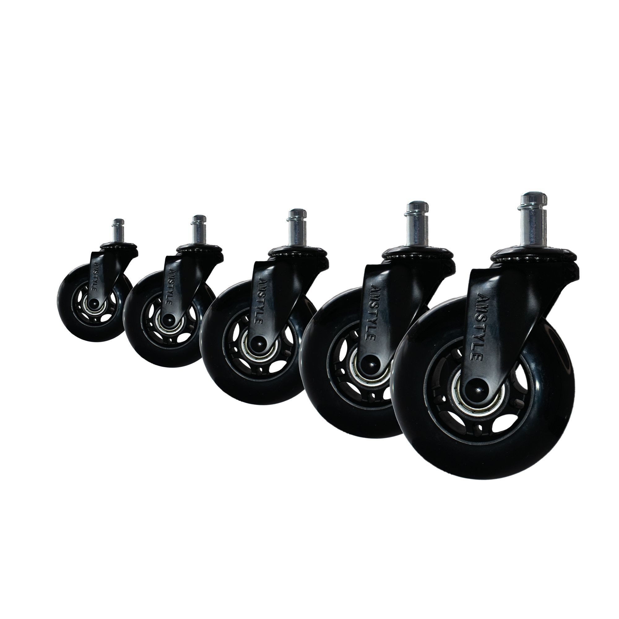 freiraum Stuhlrolle SPM1.980, Universalrollen, in Schwarz - 7x3x7 (LxBxH)