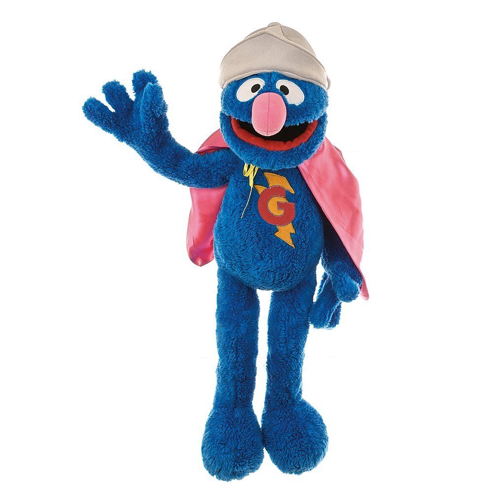 Living Puppets Handpuppe Living Puppets Handpuppe Supergrobi Sesamstrasse 65 cm SE109 (Packung), Sehr gut geeignet um Geschichten zu erzählen