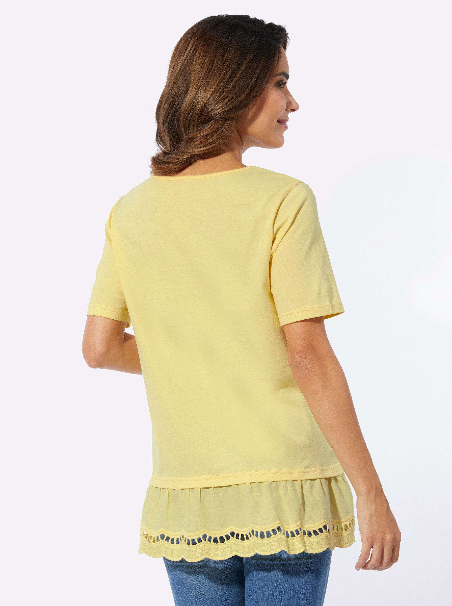 Sieh an! T-Shirt Longshirt Kurzarm günstig online kaufen