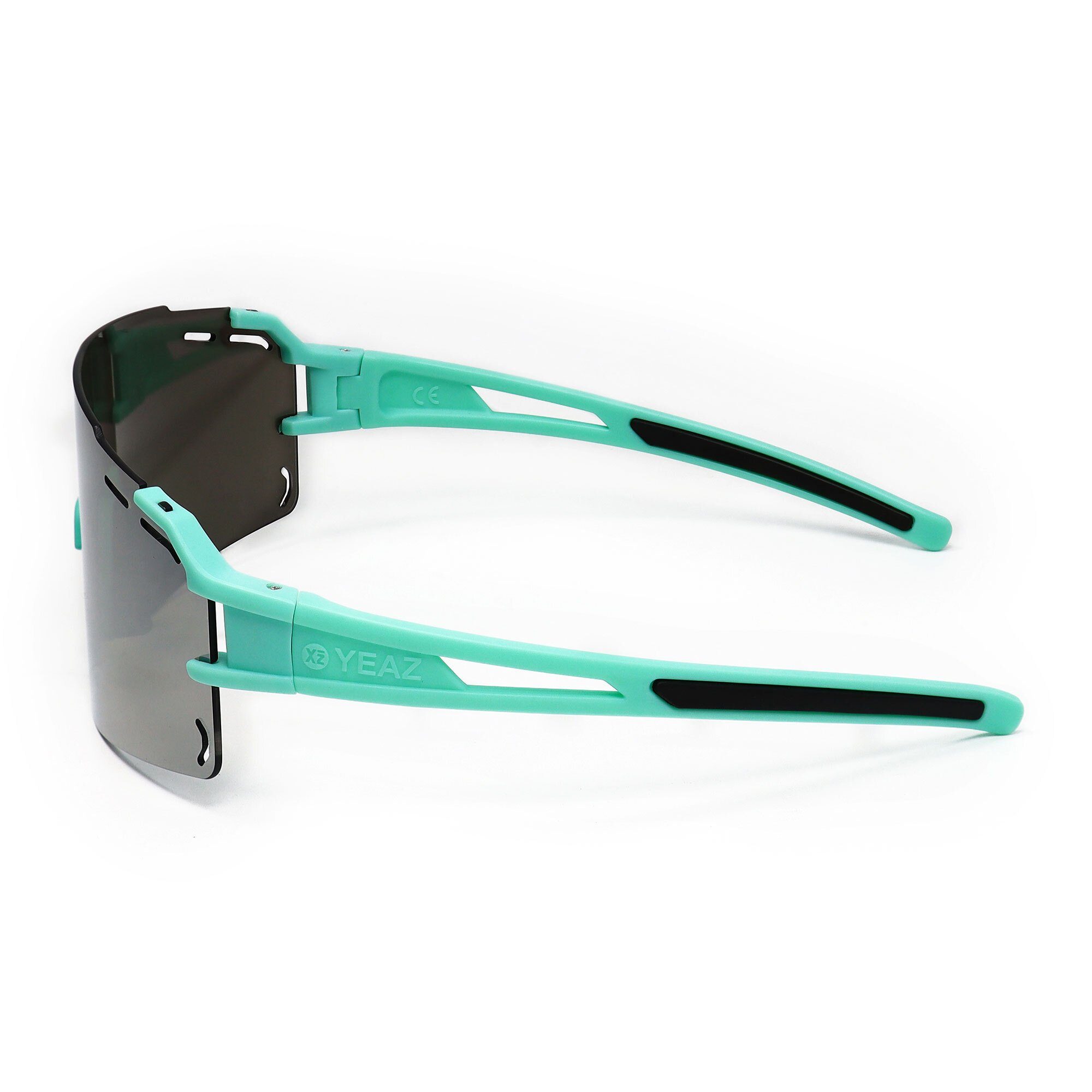 Sportbrille YEAZ grün silber grün, Sport-Sonnenbrille SUNCRUISE sport-sonnenbrille /