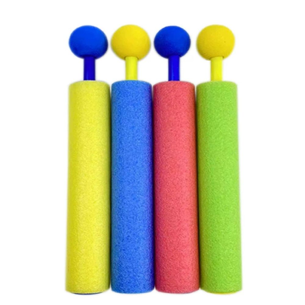 Wasserpistole 4 Stück Schaumstoff-Wasserpistolen,bunt,Wasserspielzeug für Kinder