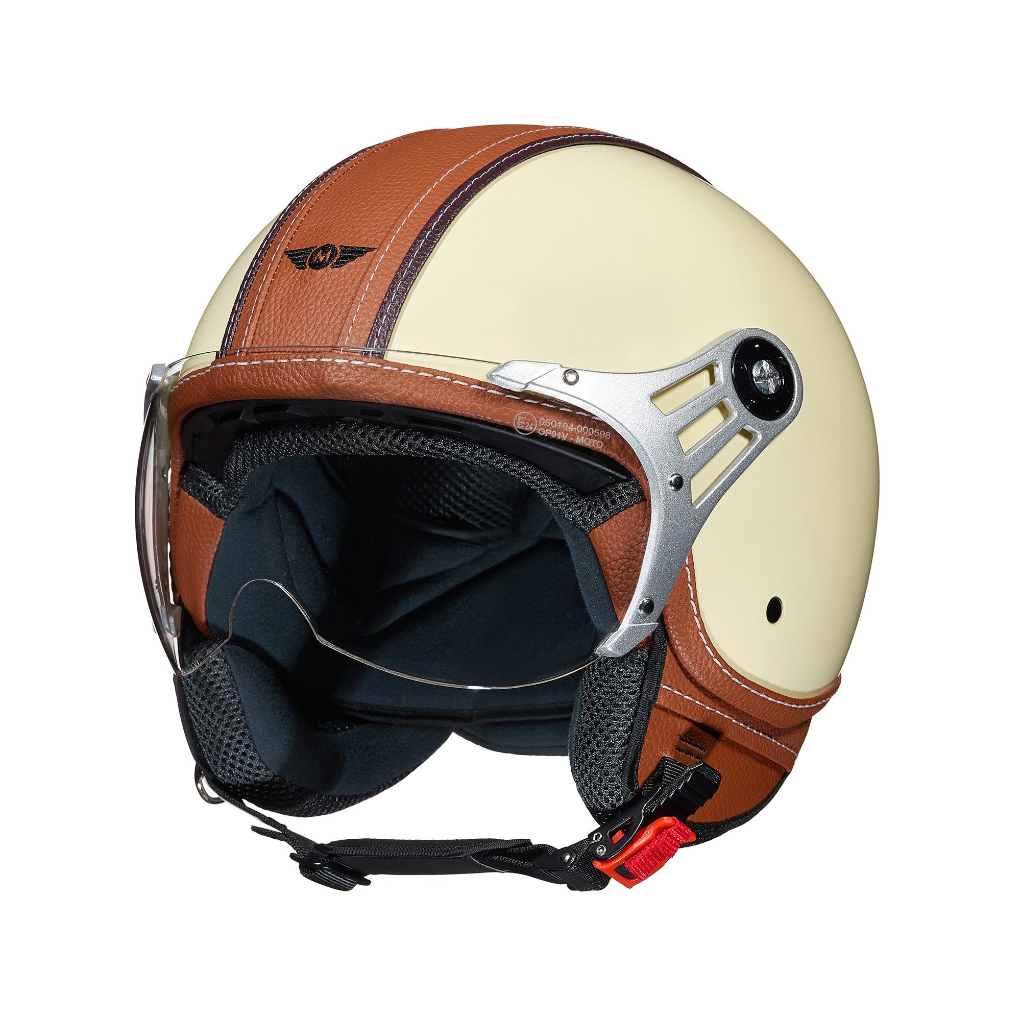 MOTO HELMETS Motorradhelm Integralhelm Motorrad Roller Full Helm AF-84, Helm für Motorrad Roller Scooter, Schnellverschluss, Visier, nur 1050g