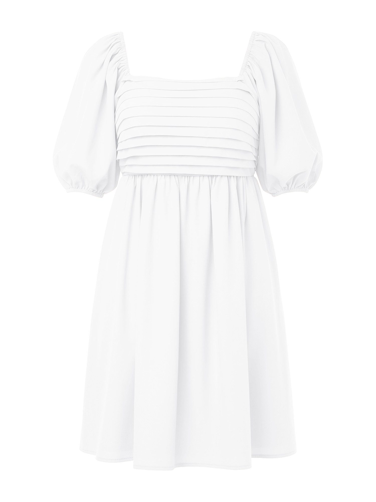 Imily Bela Babydollkleid Damen Lässiges rückenfreies Kleid (Packung, 1-tlg., 1per-Pack) Einfarbig