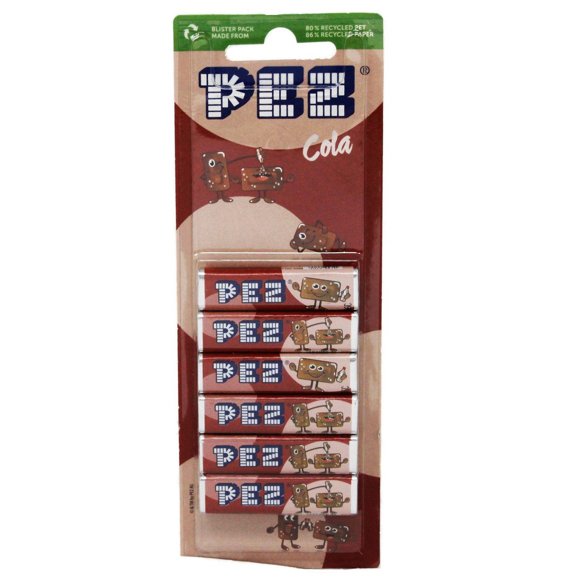 PEZ Süßigkeit, PEZ Bonbons Cola für PEZ Spender Laktose glutenfrei koffeinfrei 51g