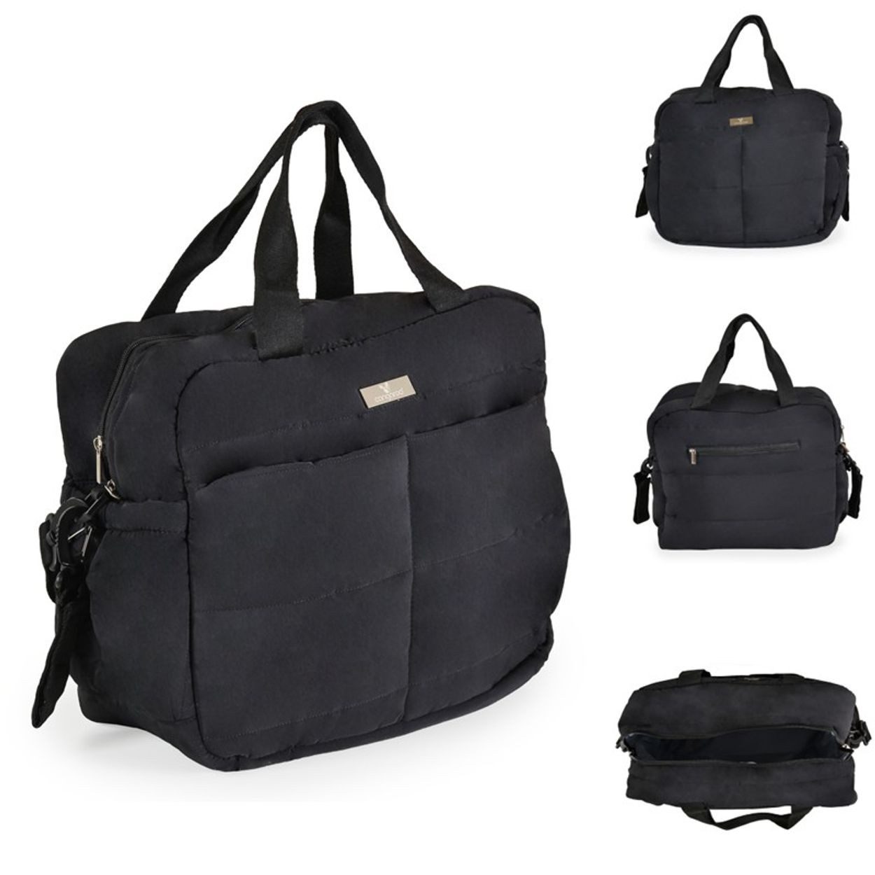 Cangaroo Wickeltasche Solana (1-tlg), Wickelunterlage, Seitentaschen, Isoliertasche, Kinderwagenclips