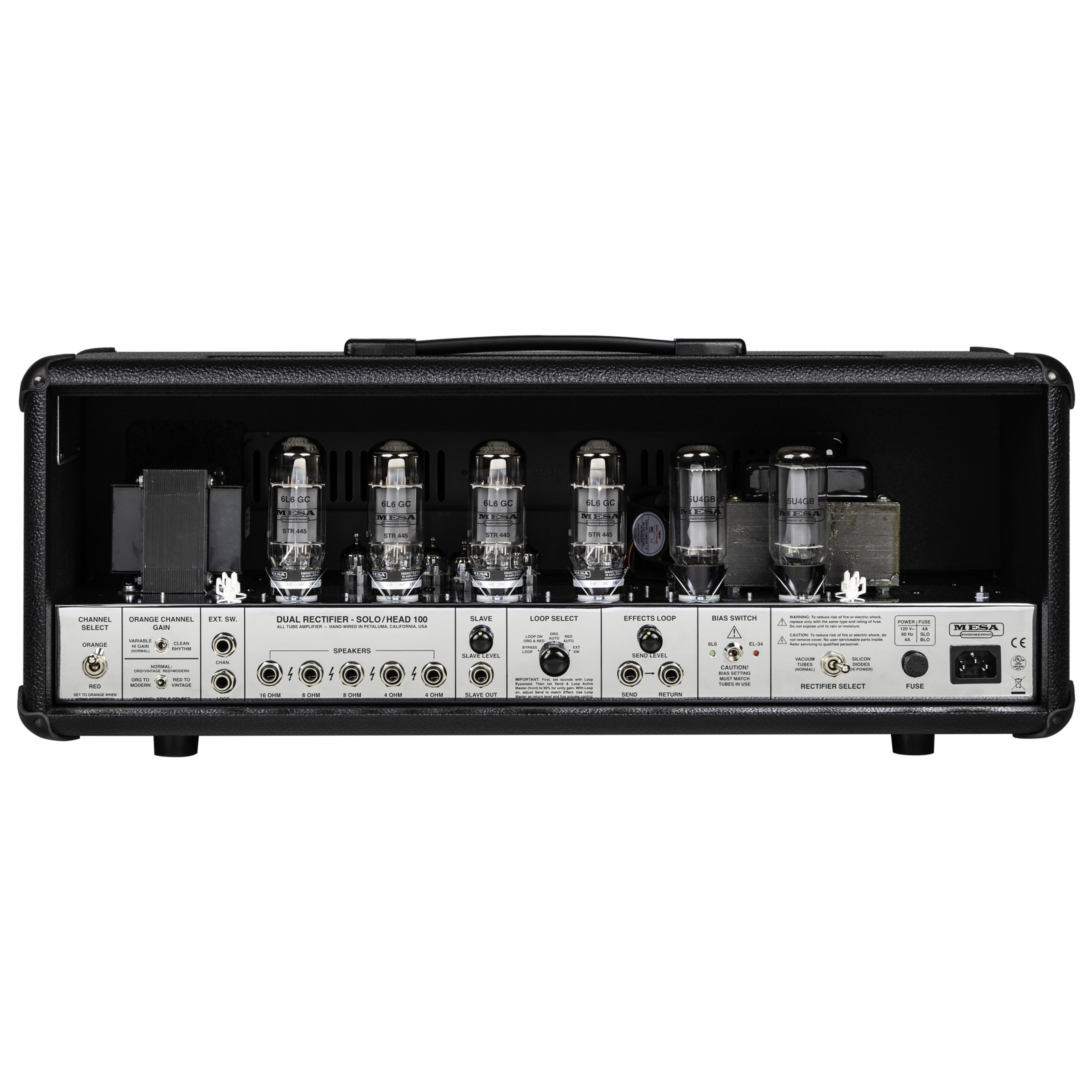 Mesa Boogie Verstärker (Dual Rectifier 90s 2-Channel Black Bronco / Chrome Chassis - Röhren)