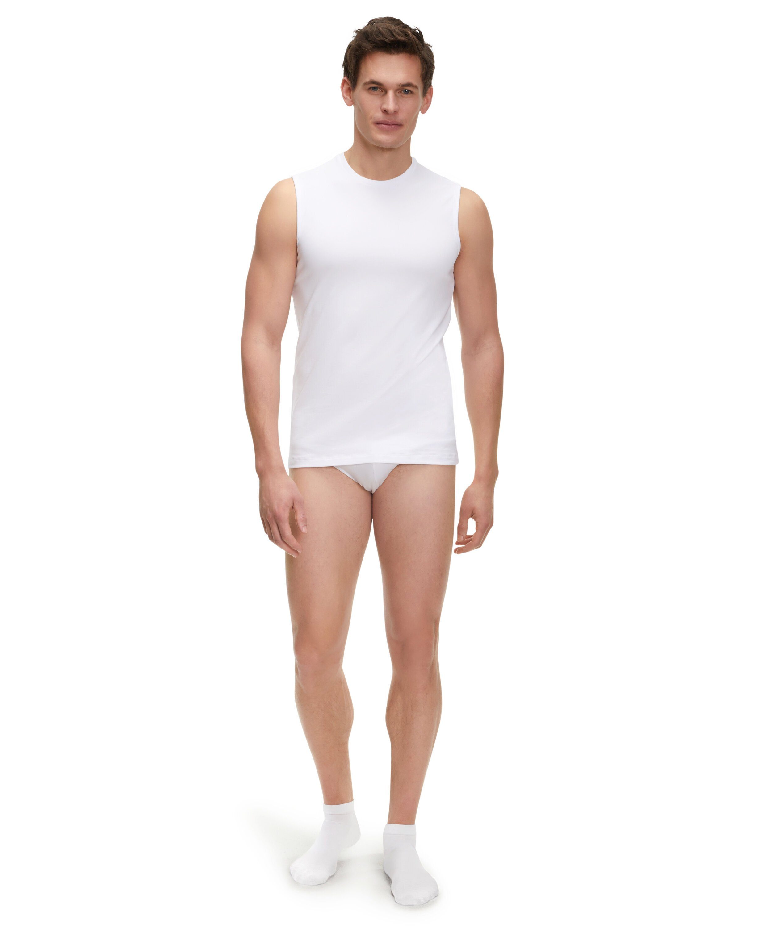 FALKE Elasthan mit Baumwolle (2-St) white Softe 2-Pack Unterhemd (2000)