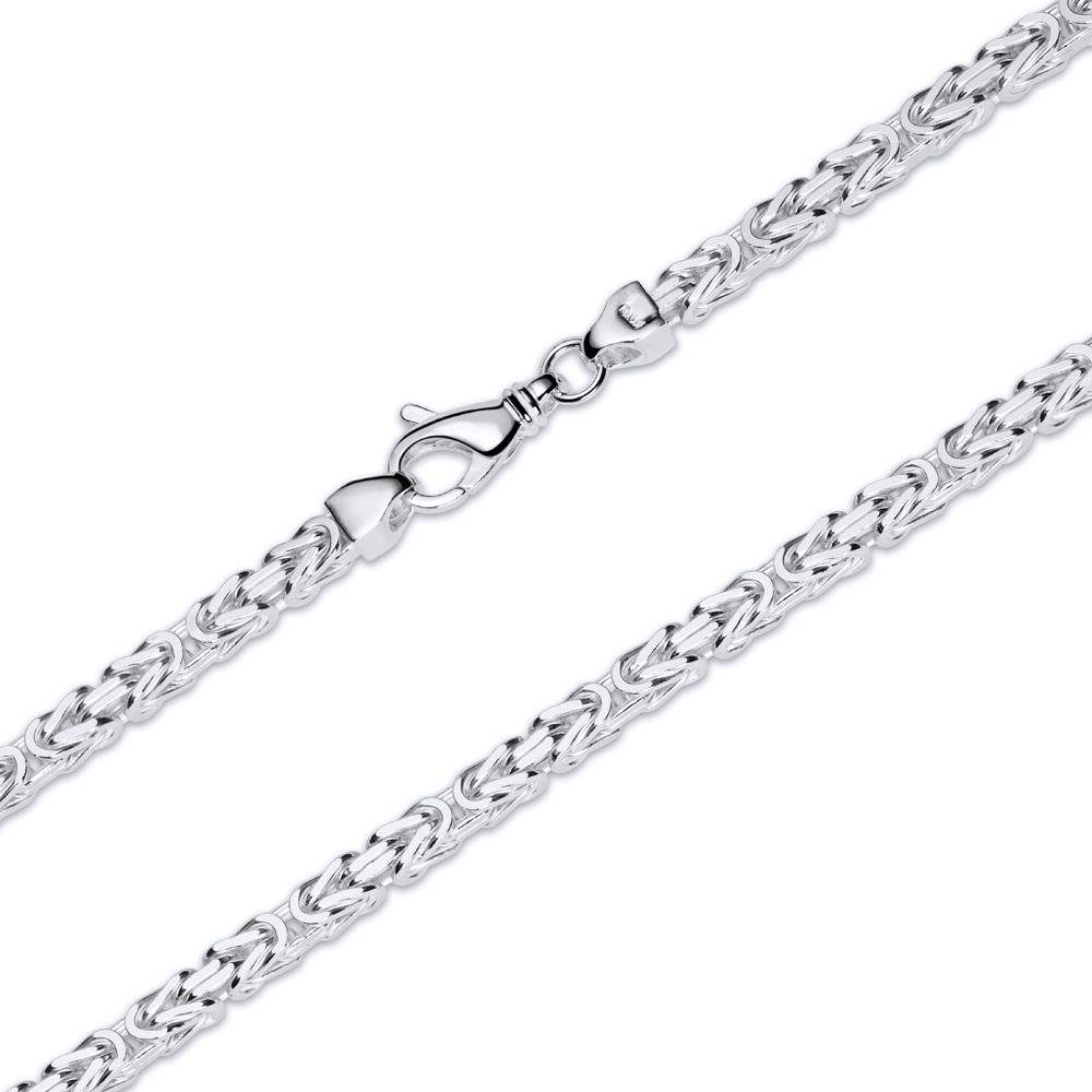 JEWLIX wählbar 925 4,5mm Silberkette: Königskette KK0045 breit Länge Königskette -