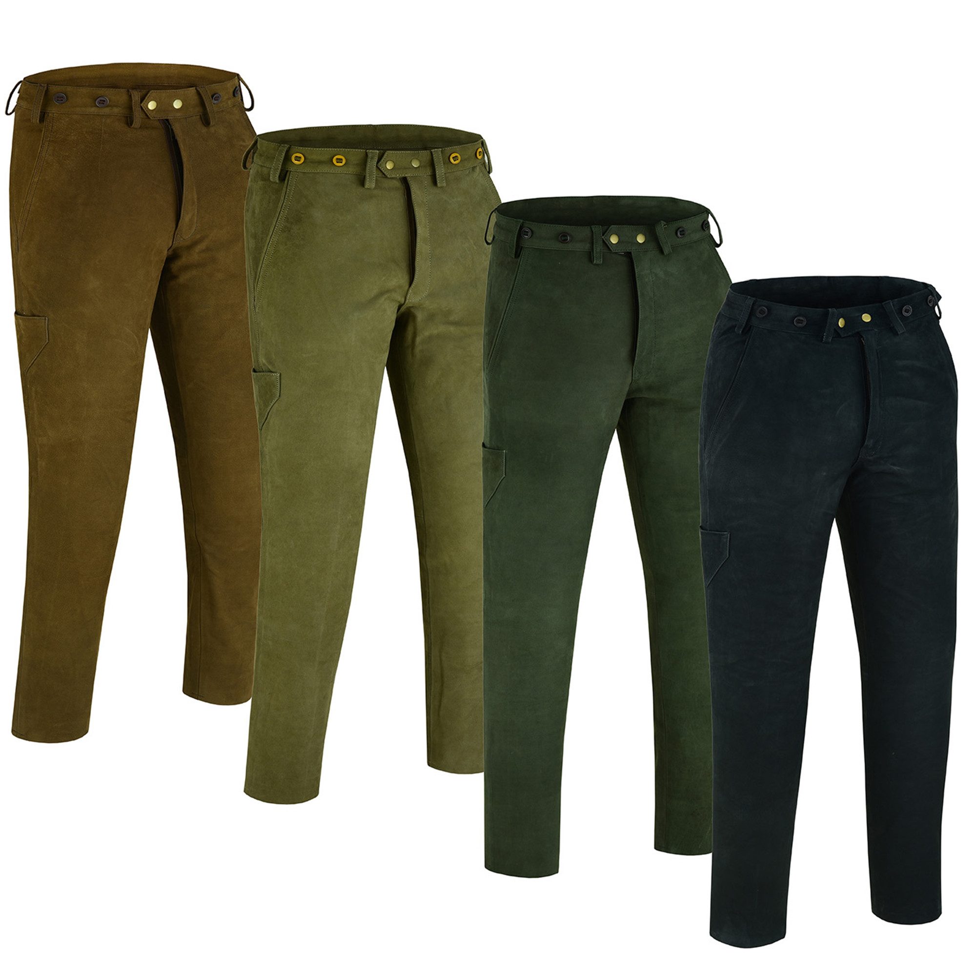 German Wear Lederhose GW604 Lange Jagdhose günstig online kaufen