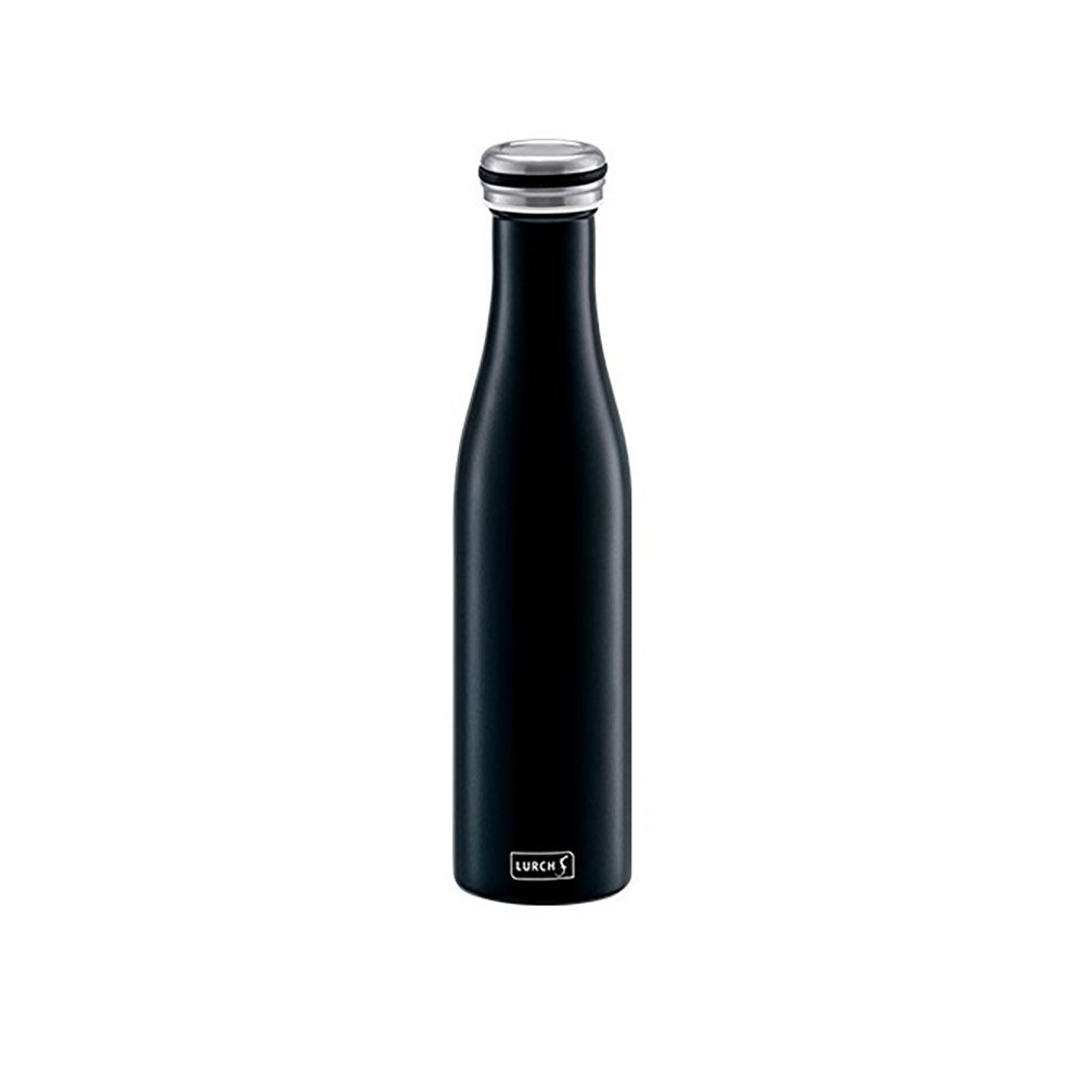 Lurch Trinkflasche LURCH Isolier-Flasche matt Schwarz 500 ml