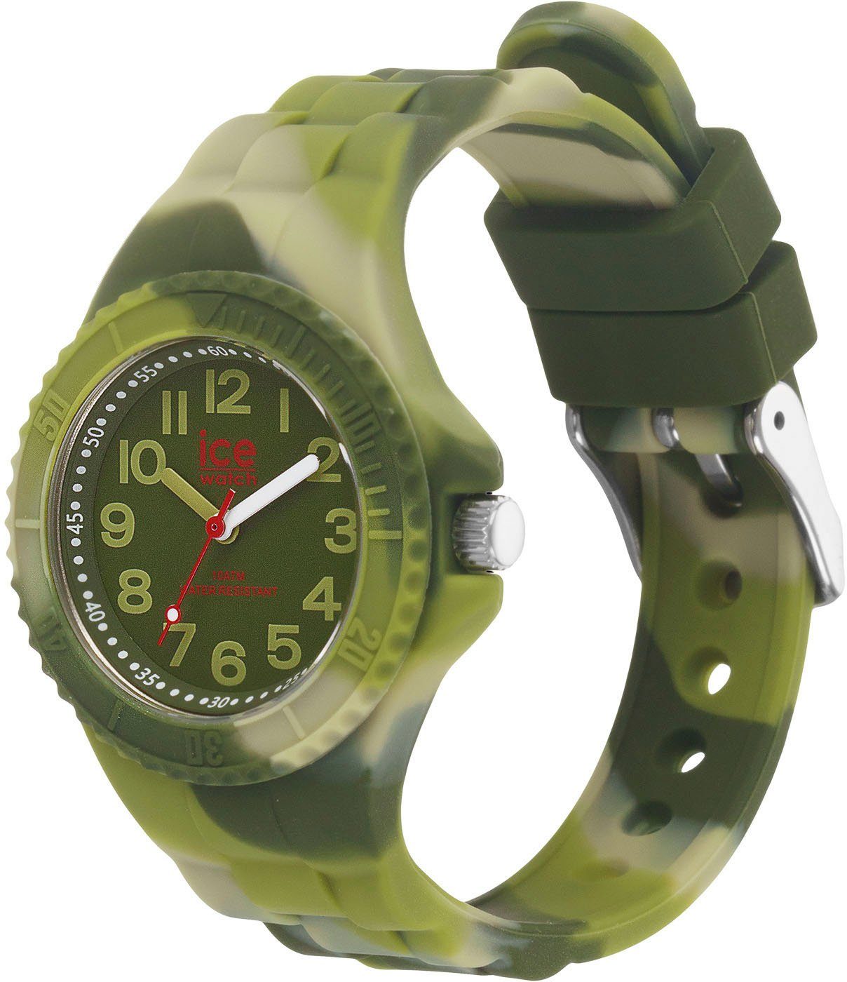 auch - small Green - shades ICE extra Geschenk, ideal ICE 021235 tie green Quarzuhr 021235, ice-watch als Extra-Small 3H, - dye and shades