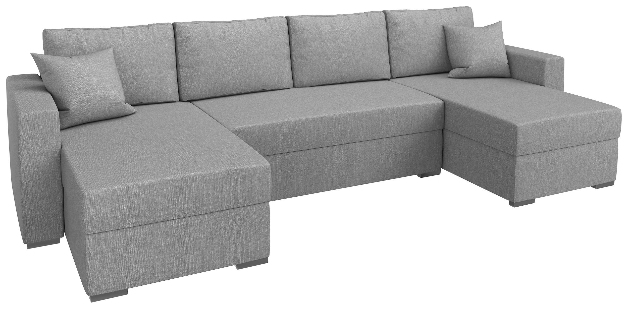 Sitzkomfort, Wohnlandschaft Sofa, Klassisch Rubicon, und Kissen, Bettkasten, frei U-Form, mit Design im stellbar, Stylefy Raum inklusive Bettfunktion
