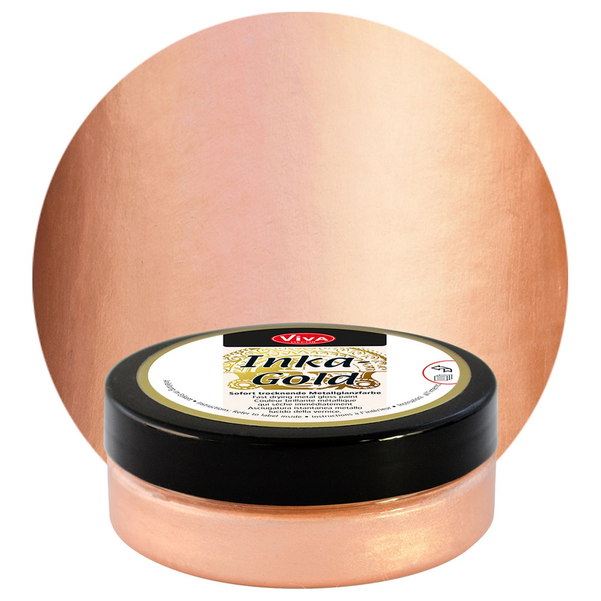 Viva Decor Bastelfarbe ViVA DECOR Inka-Gold 62,5 g - Aprikot