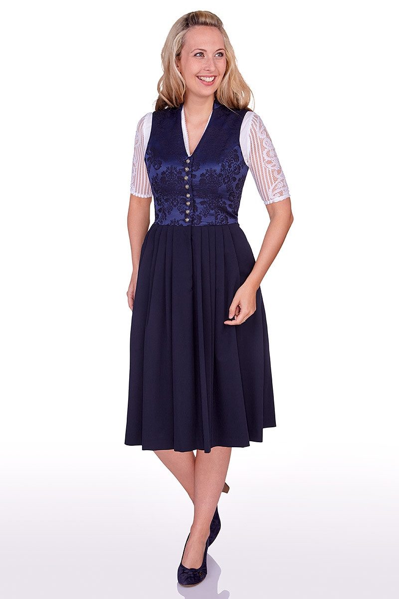Berwin & Wolff Dirndl Midi Dirndl 1tlg. - GIANNA - marine