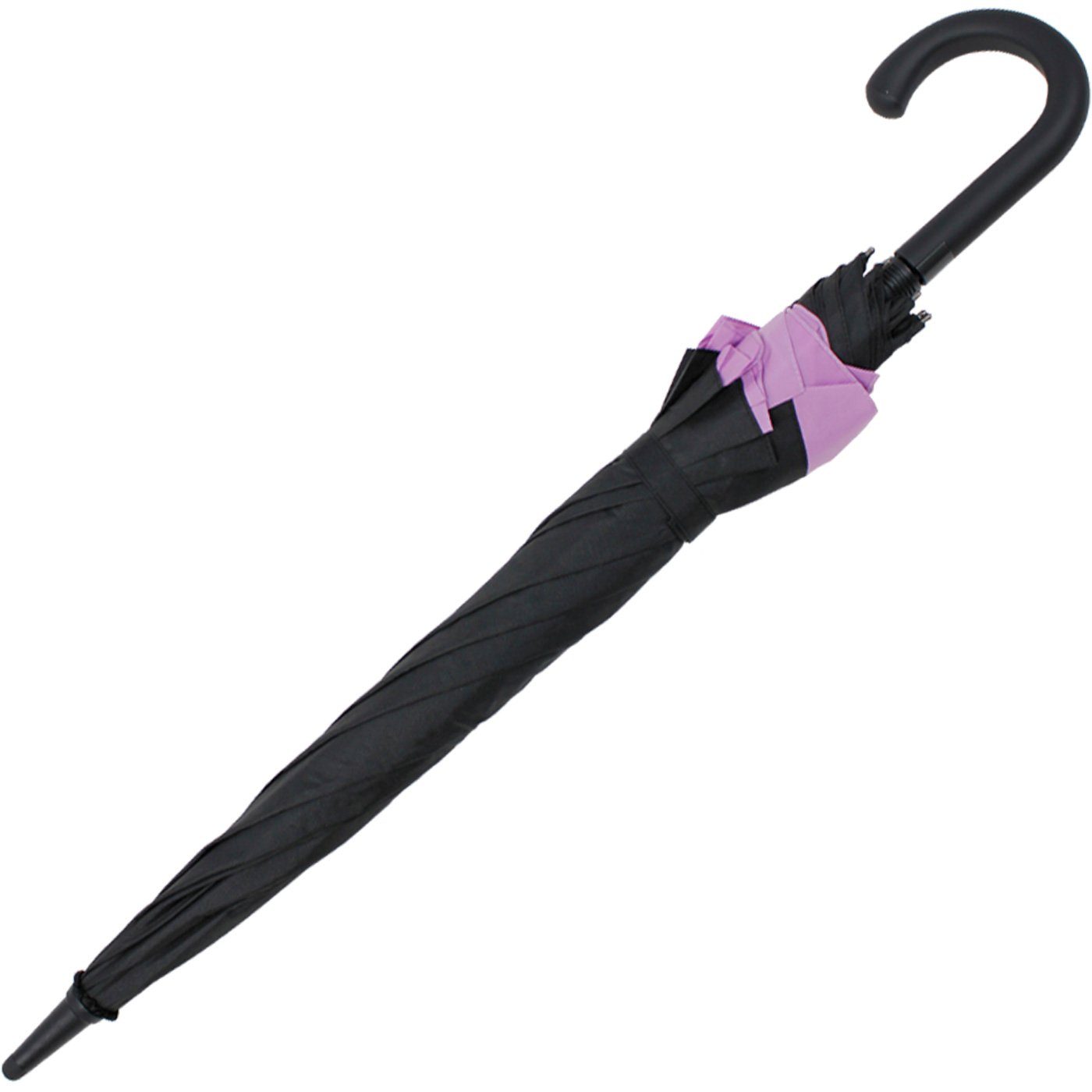 - schwarz-lila Schirm mit Langregenschirm expandierender Move Automatik, iX-brella to XXL zweifarbig