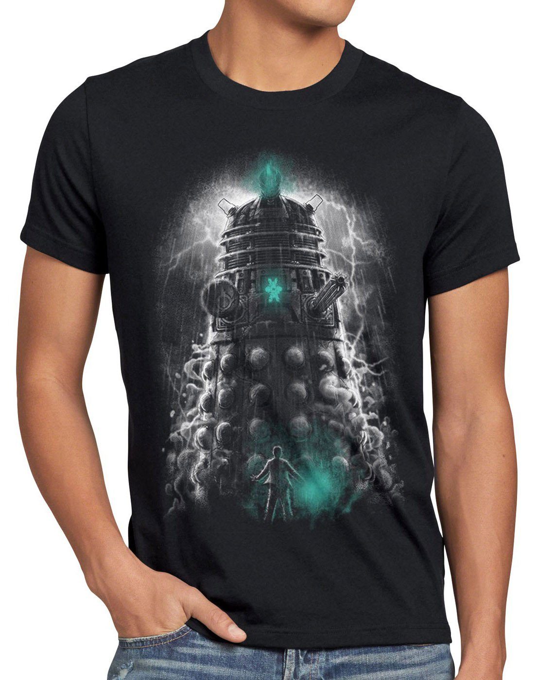 T-Shirt police Dalek space box style3 time who Herren tv Herrschaft tardis Print-Shirt doctor dr