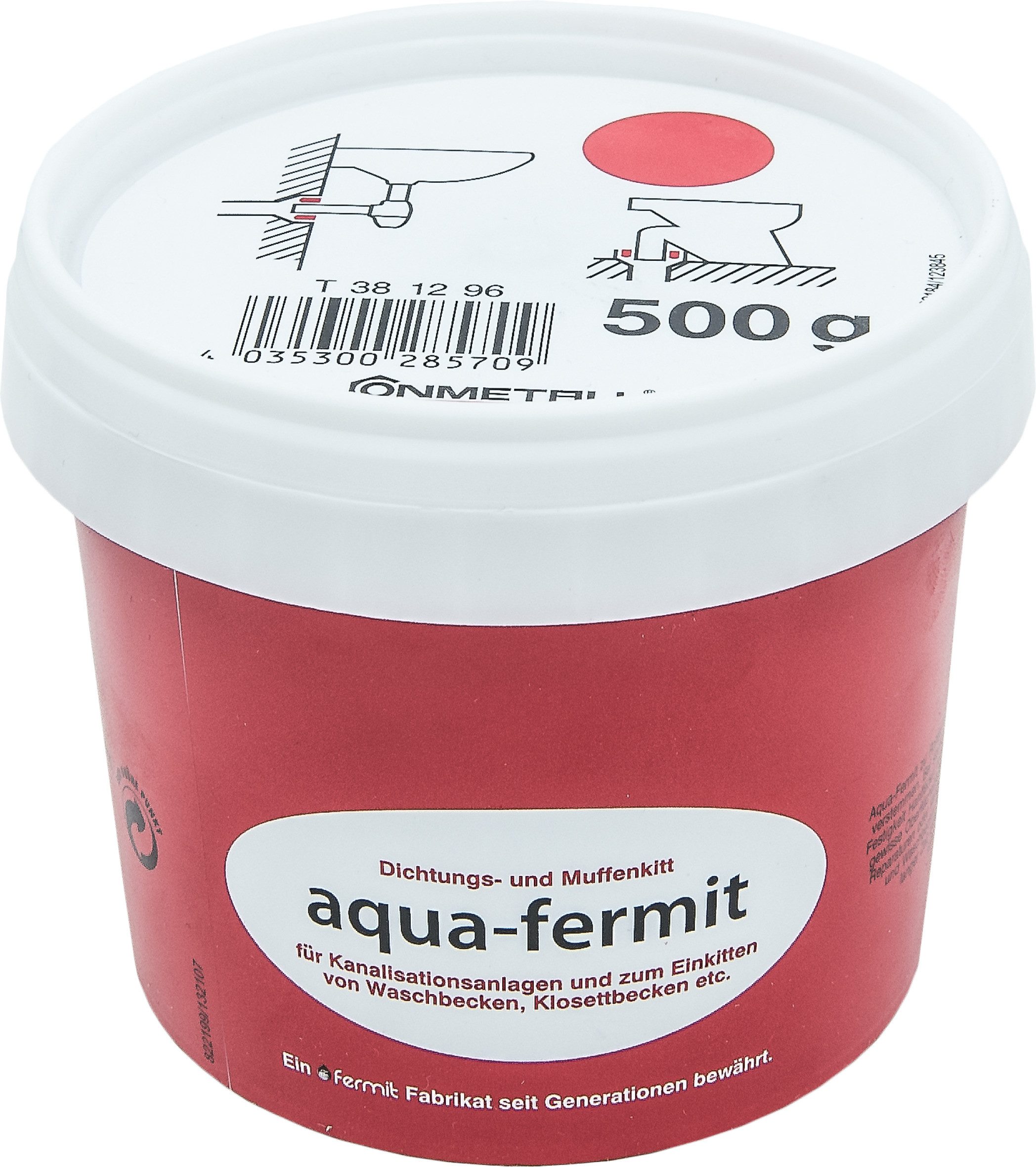 Conmetall Meister Seifenspender Muffenkitt rot 500g