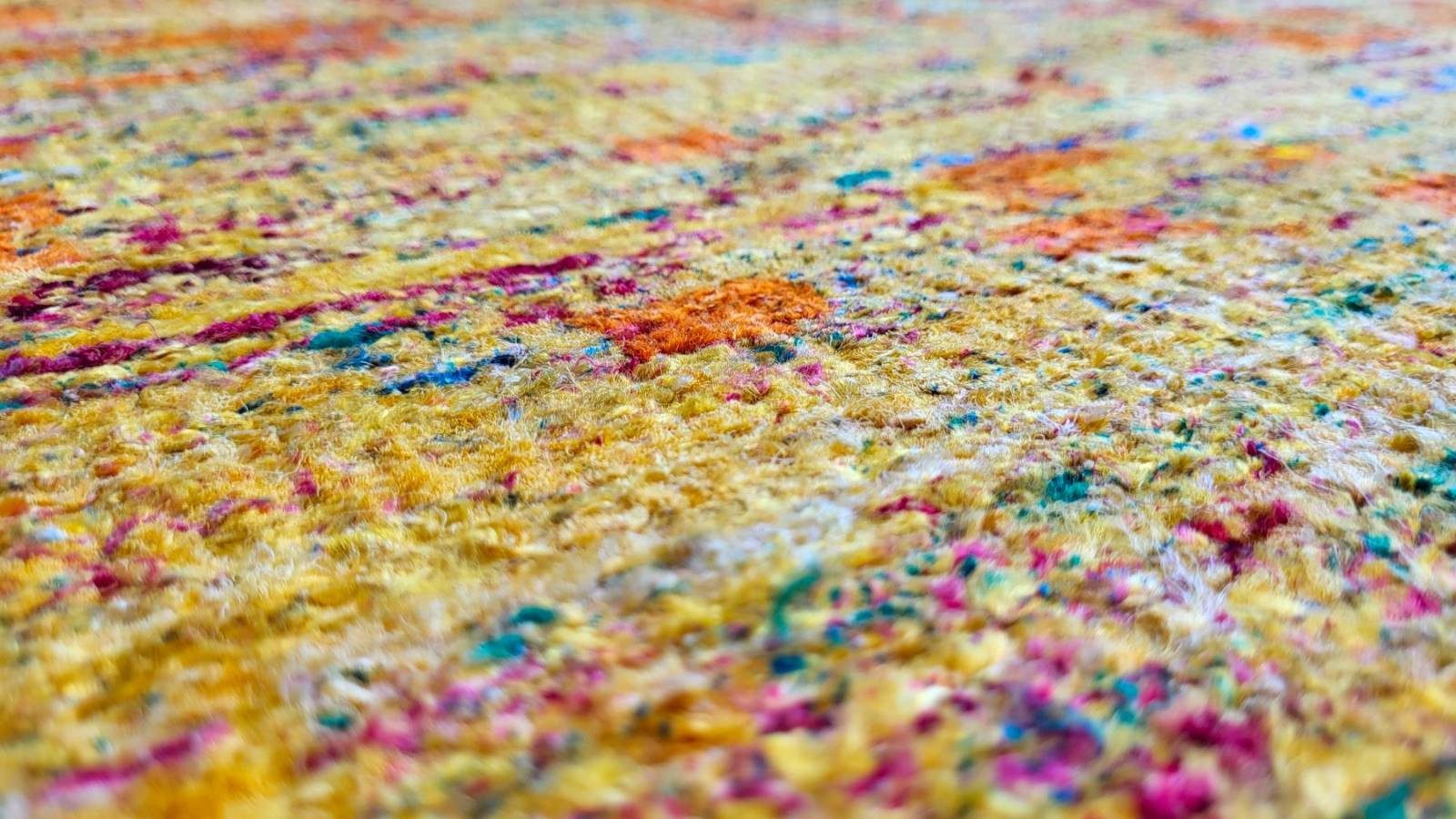 Rug Studios Teppich QUEEN, Rechteckig, Höhe: 6 mm, Handgeknüpft, 80 x 150 cm, Gold