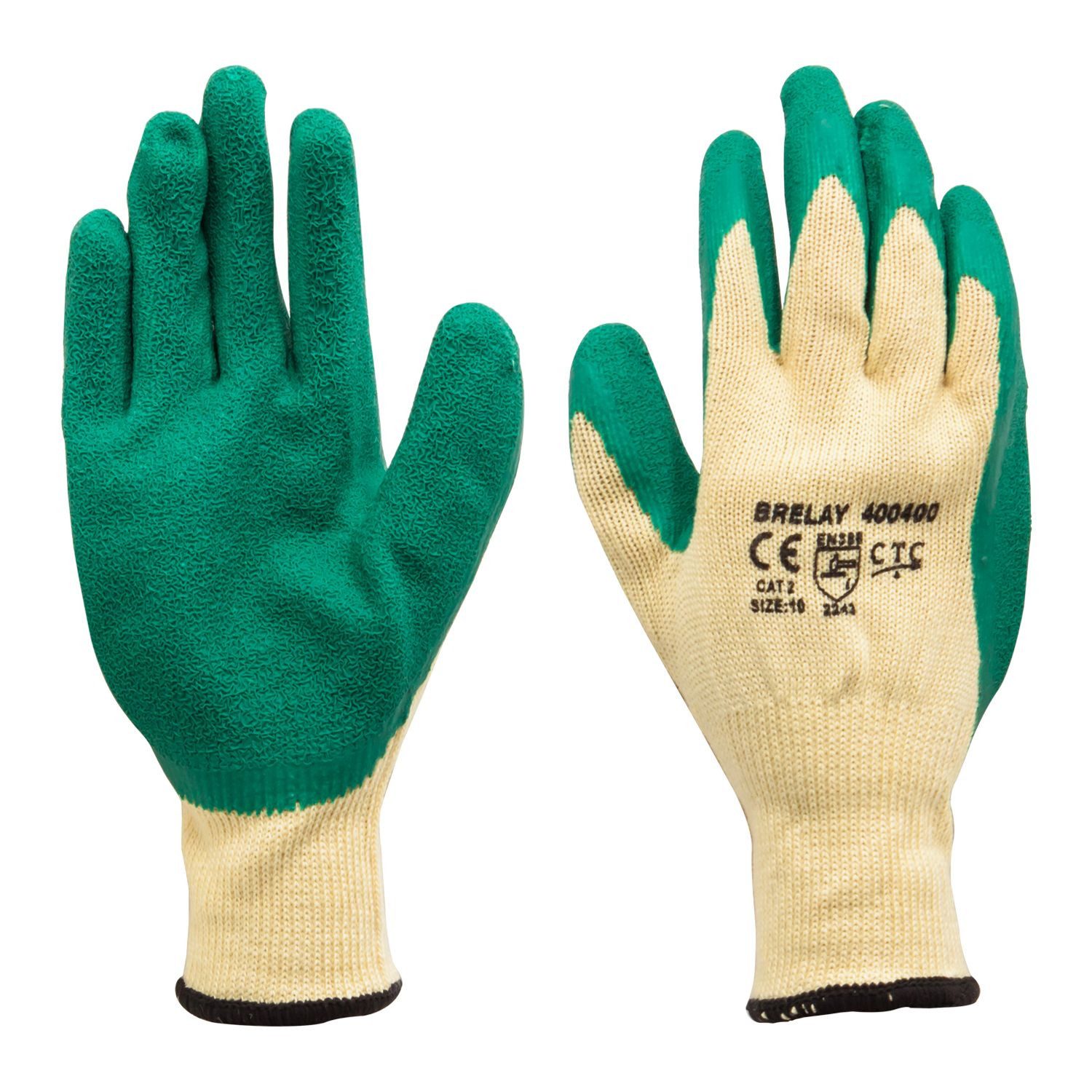 Arbeitshandschuhe Arbeitshandschuhe - K015 Latex grün Größe XL - Schutzhandschuhe