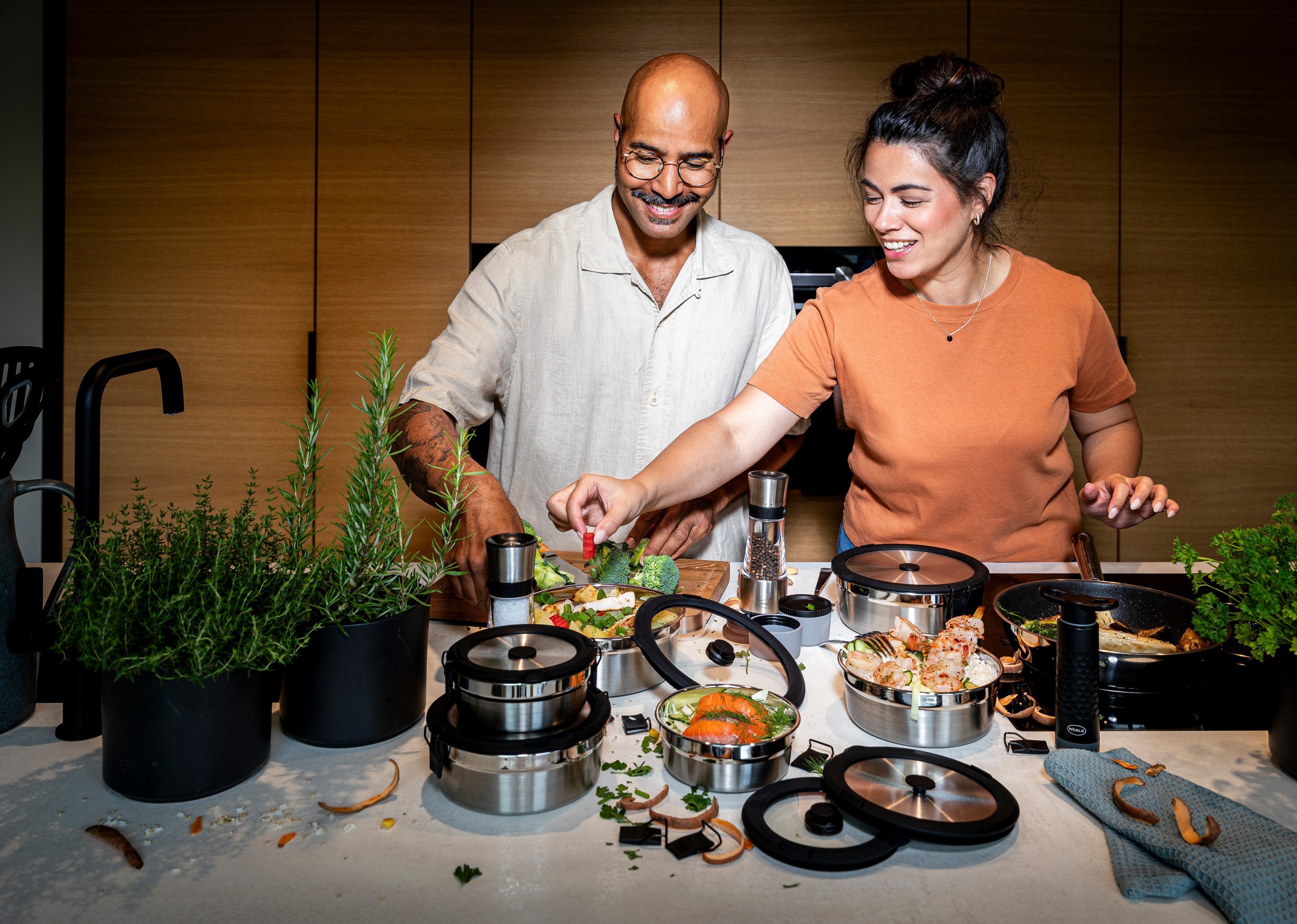 RÖSLE Deckel Vakuumdeckel FLEXX 2GO 0,8 L rund mit Clips, Deckel für 0,8 L Dose FLEXX 2GO