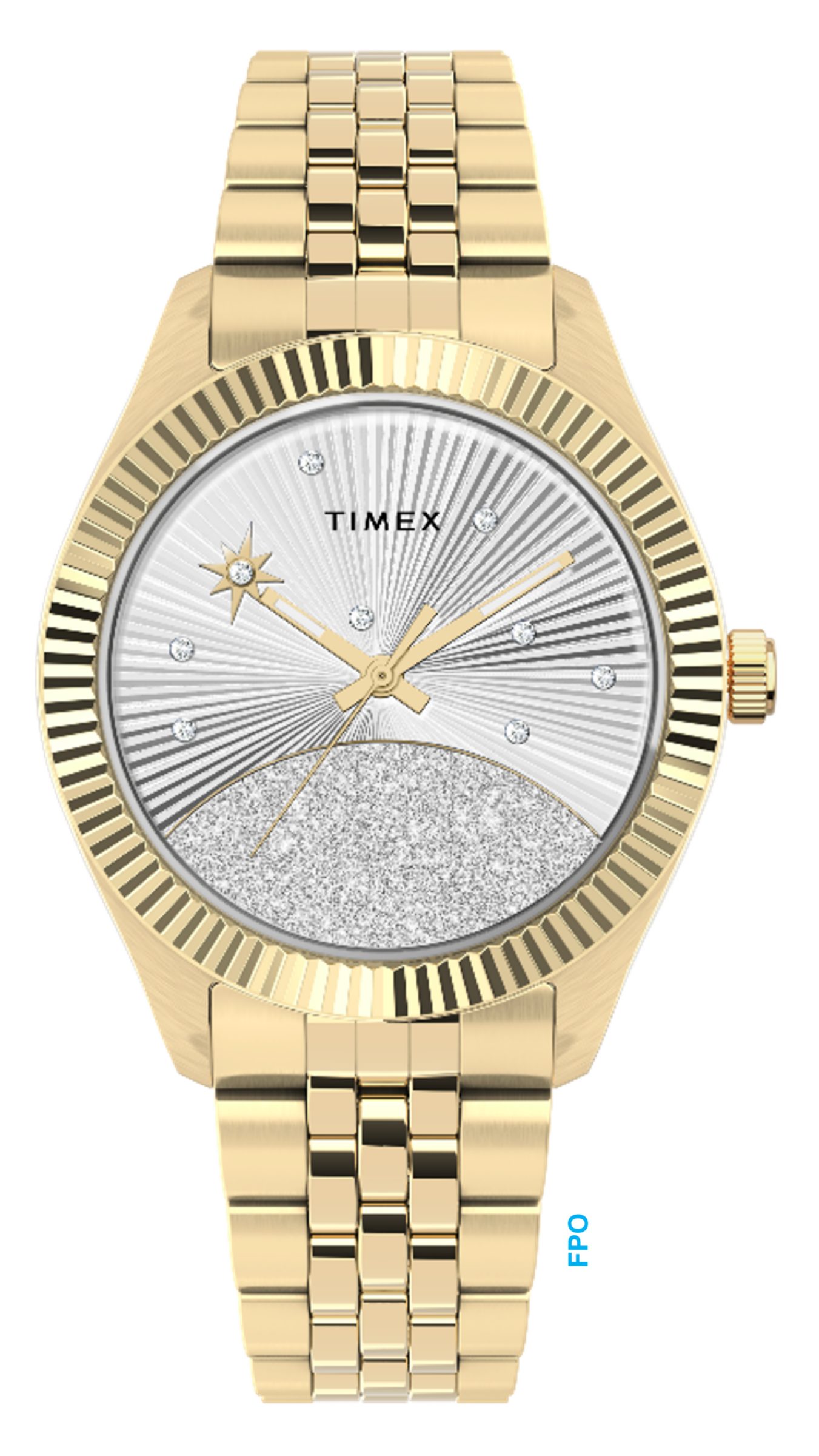 Timex Quarzuhr LEGACY TW2Y20300AJ, Armbanduhr, Damenuhr, Edelstahlarmband, Leuchtzeiger