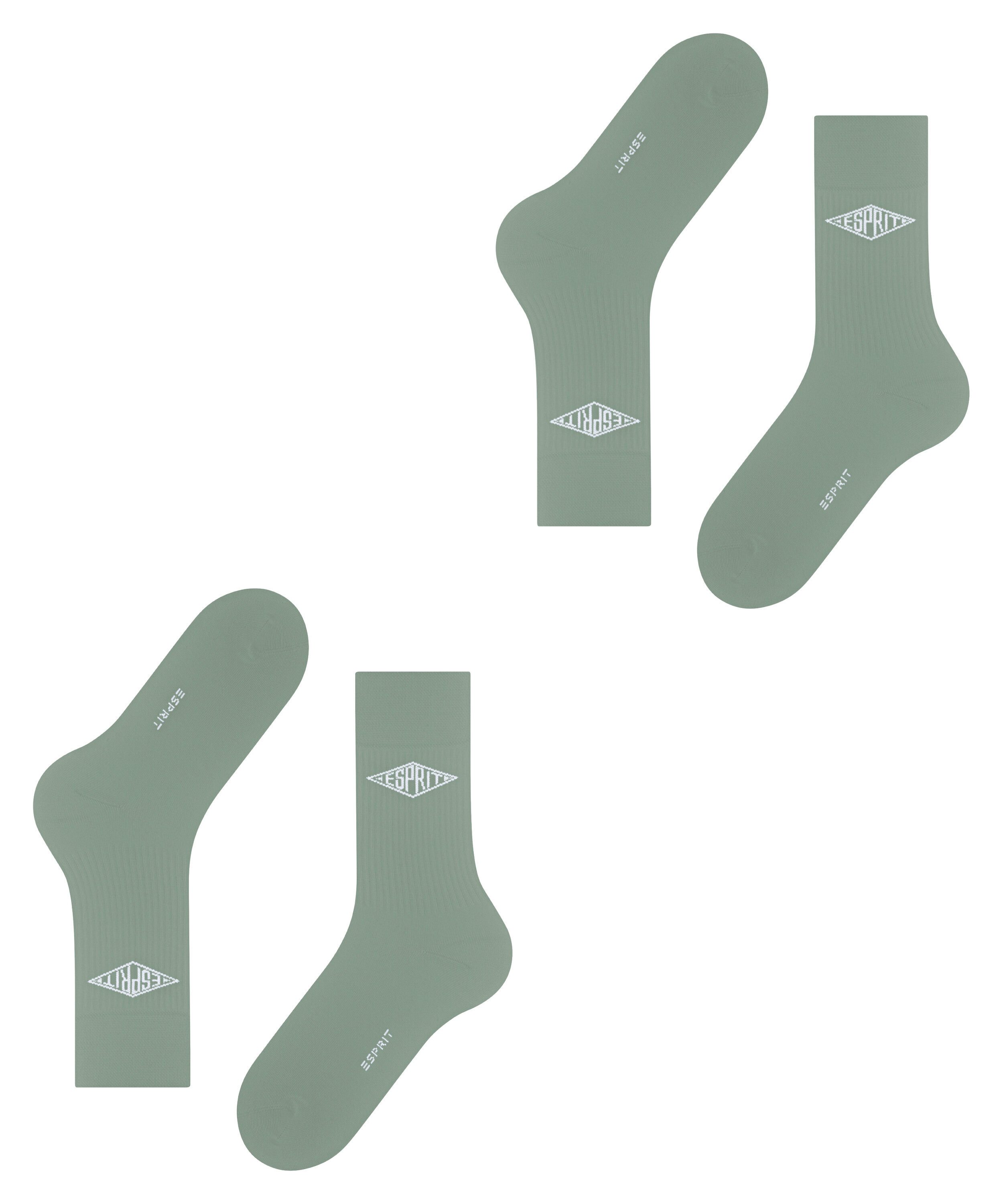 Esprit Socken Unisex Logo 2-Pack Socken (2-Paar)