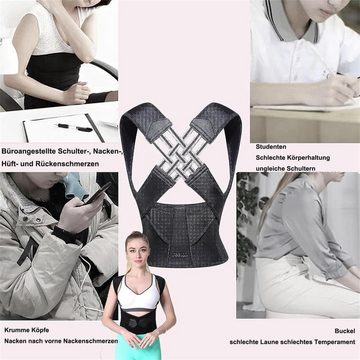 Coonoor Rückenbandage Einstellbarer Gürtel zur Korrektur der Rückenhaltung Posture Corrector (1-tlg), Geeignet für Männer und Frauen zur Linderung von Rückenschmerzen