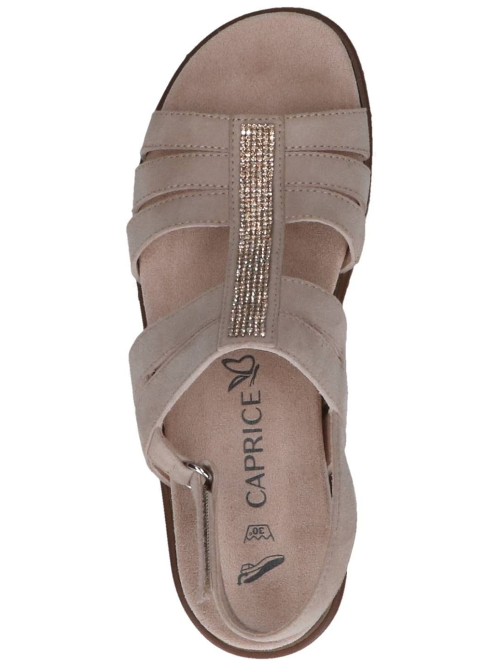 Caprice Sandalen Veloursleder . Keilsandalette