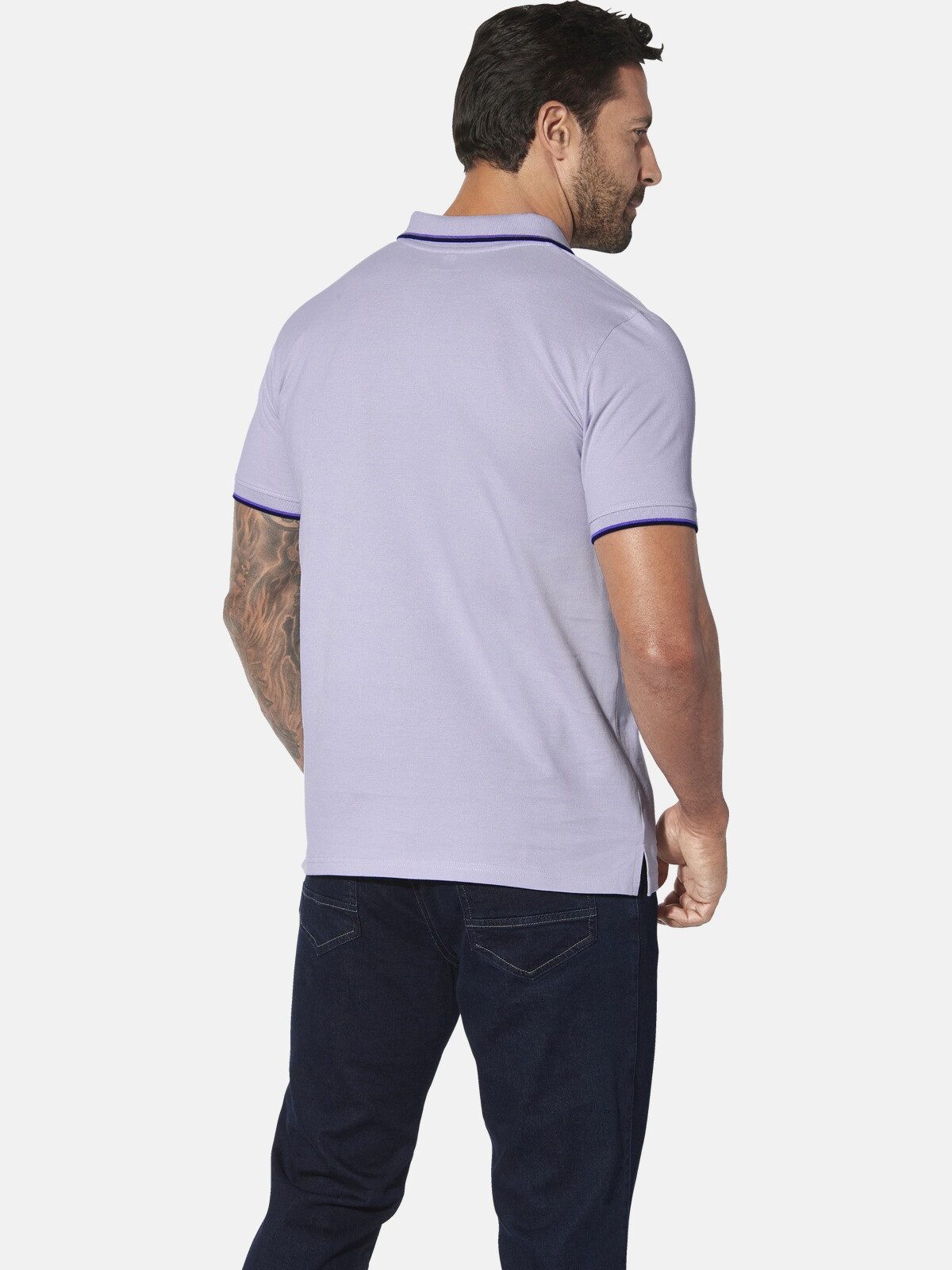 Jan Vanderstorm Poloshirt PERDER mit Kontrastdetails günstig online kaufen