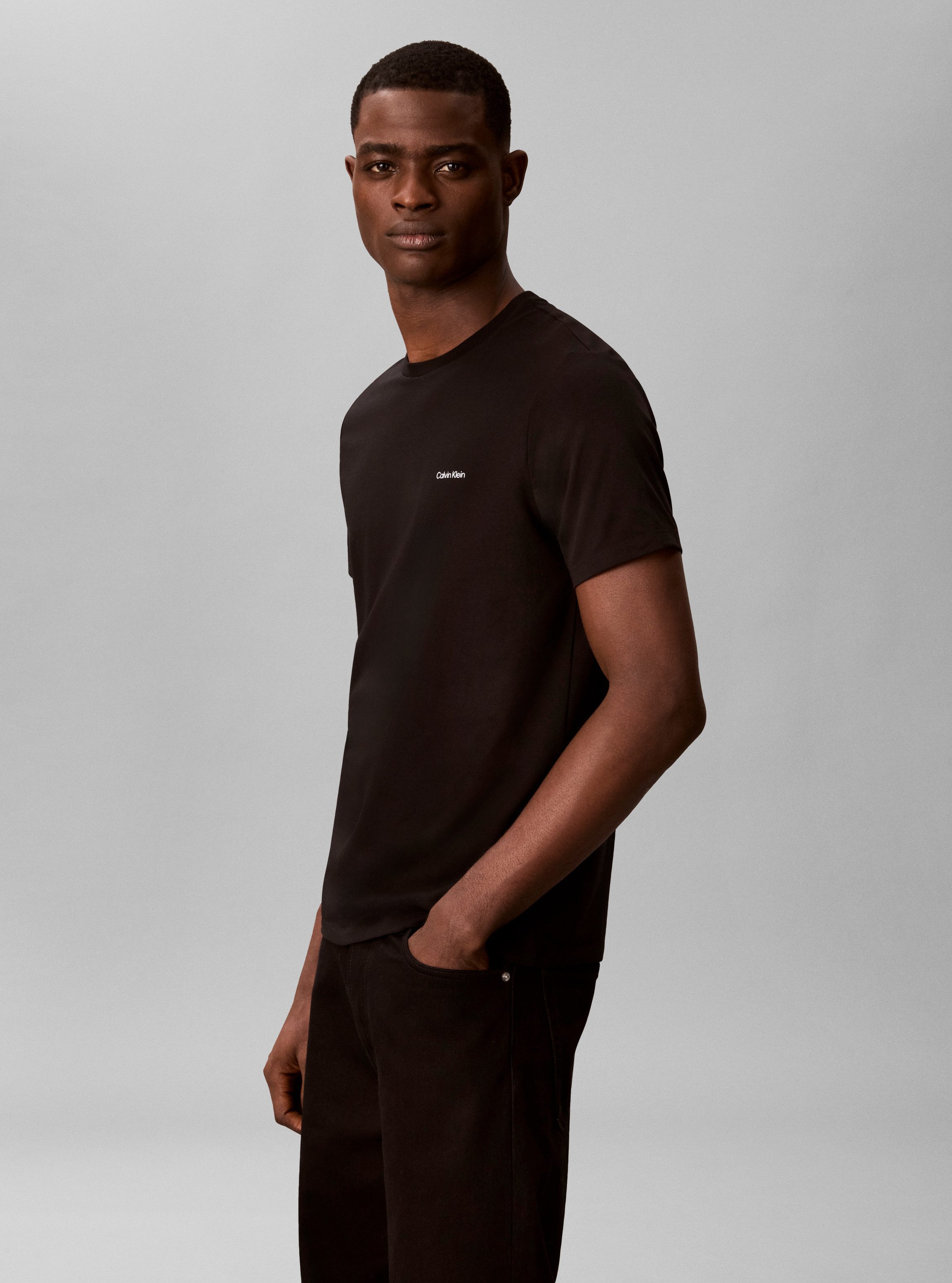 Calvin Klein T-Shirt SLIM STRETCH COTTON Slim fit mit Rundhalsausschnitt