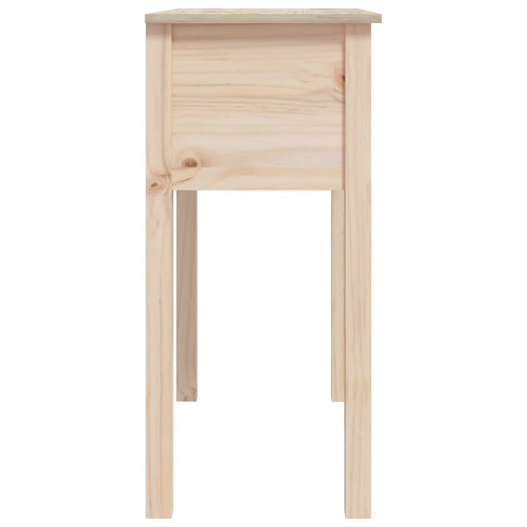 Massivholz cm Natur Beistelltisch Natur | (1-St) Kiefer Konsolentisch vidaXL 70x35x75