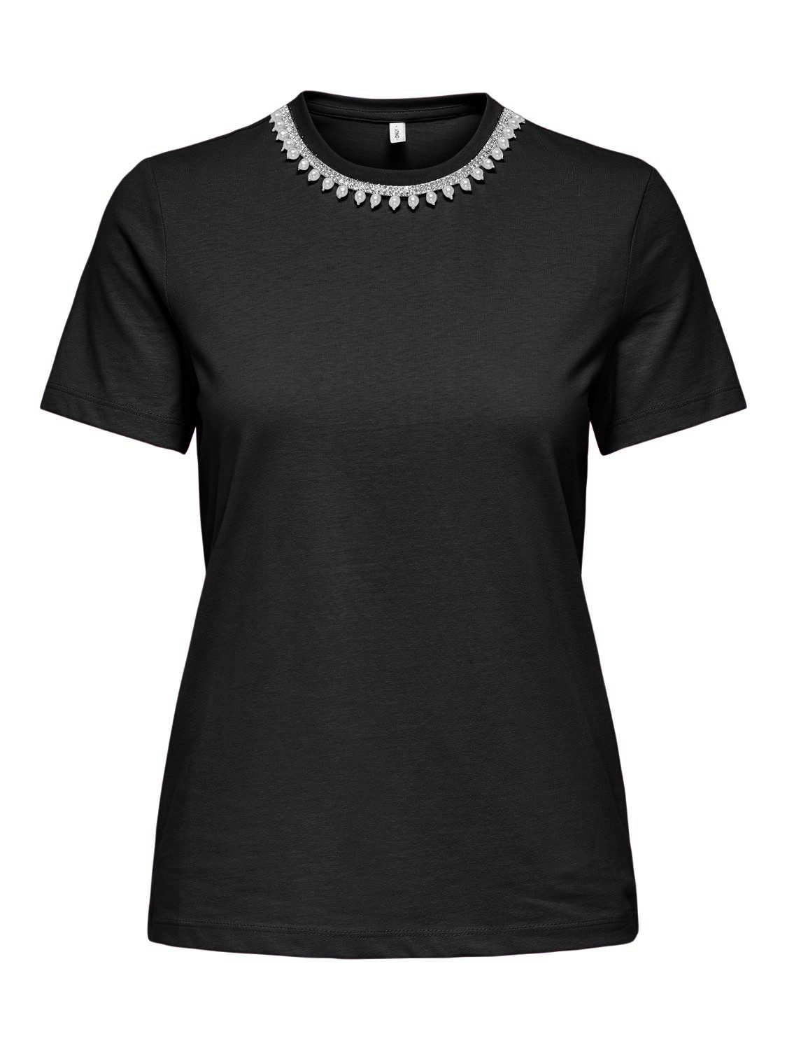 ONLY Kurzarmshirt ONLJOLLY LIFE S/S REG PEARL TOP JRS günstig online kaufen