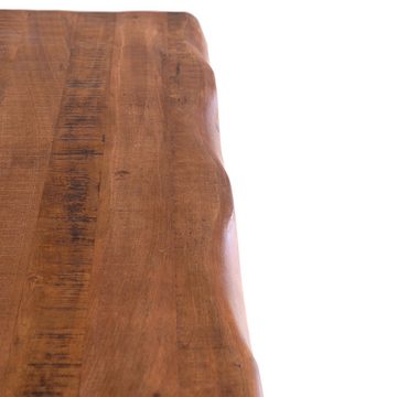 Lomadox Essgruppe TARRAS-123, (Spar-Set, 7-tlg), Massivholz Esstisch 240 cm mit 6 Stühlen Tisch mit Metallgestellen