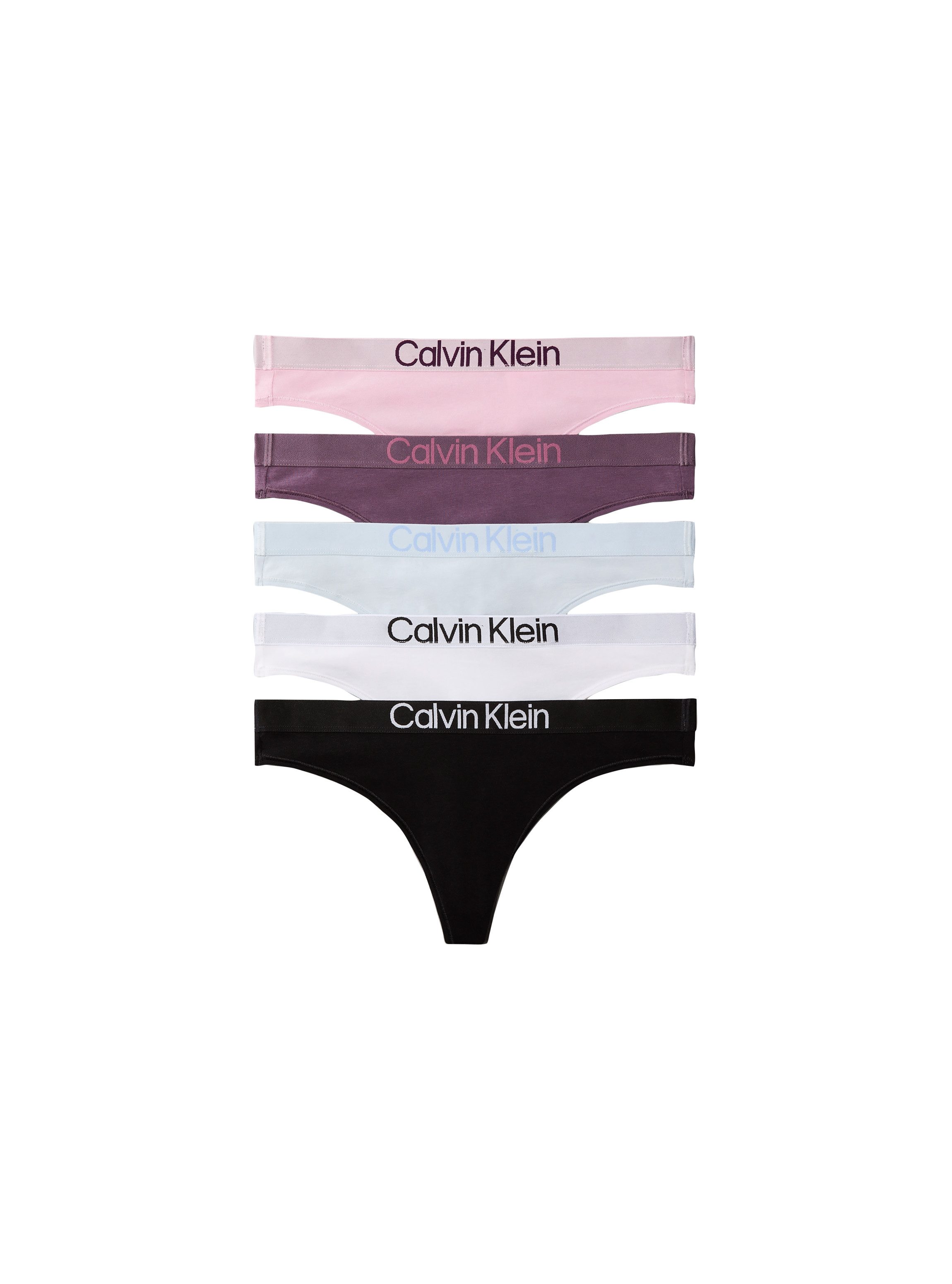 Calvin Klein Underwear Tanga THONG 5PK (Packung, 5-St., 5er-Pack) Mit elastischem Bund