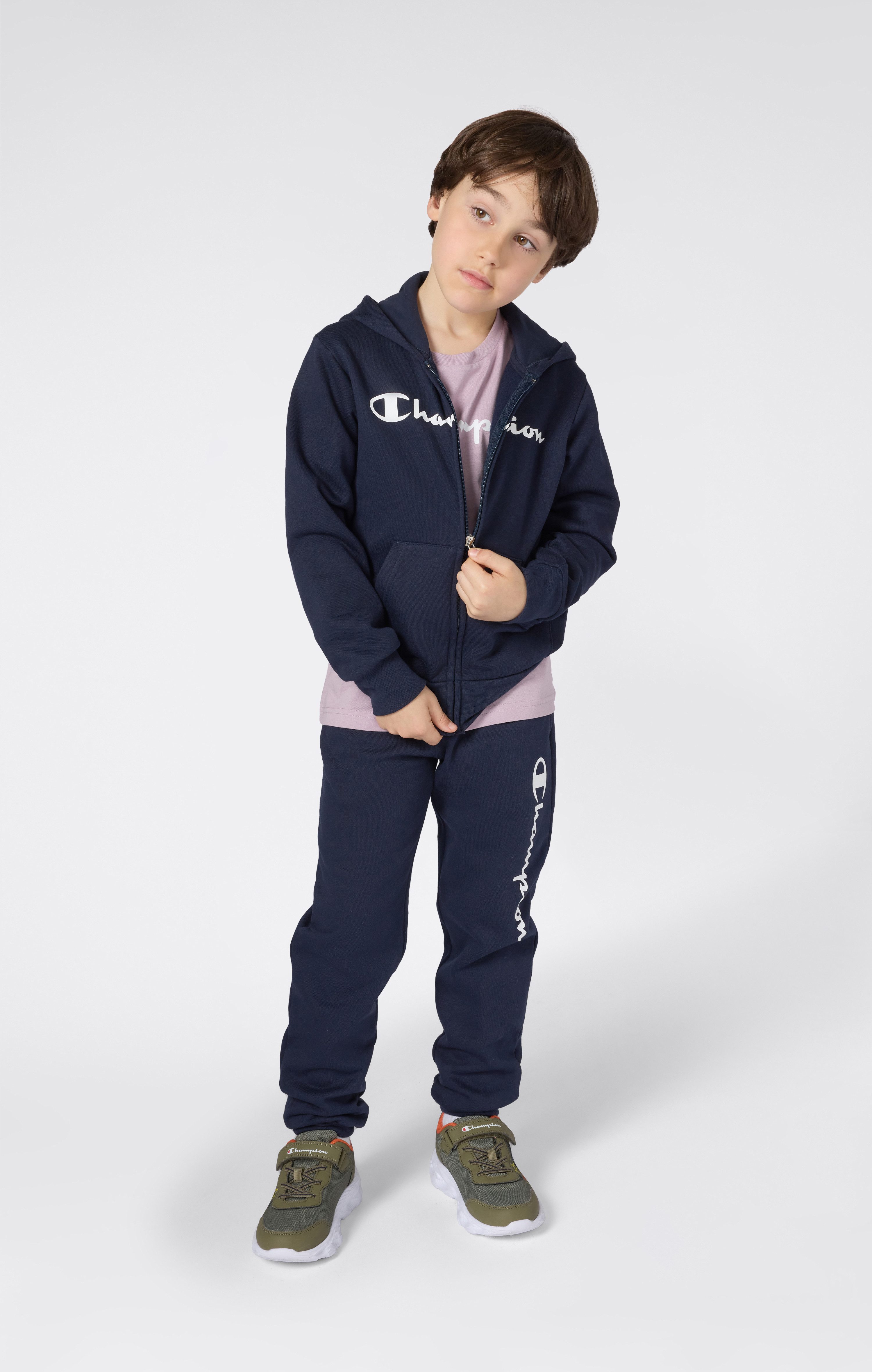 Champion Kapuzensweatjacke mit Kapuze und Kordelzug, aus Baumwolle und Polyester, für Kinder