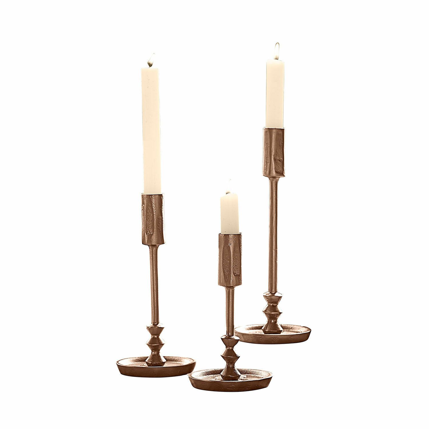 Mirabeau Kerzenständer Kerzenständer 3er Set Rivandre antikgold