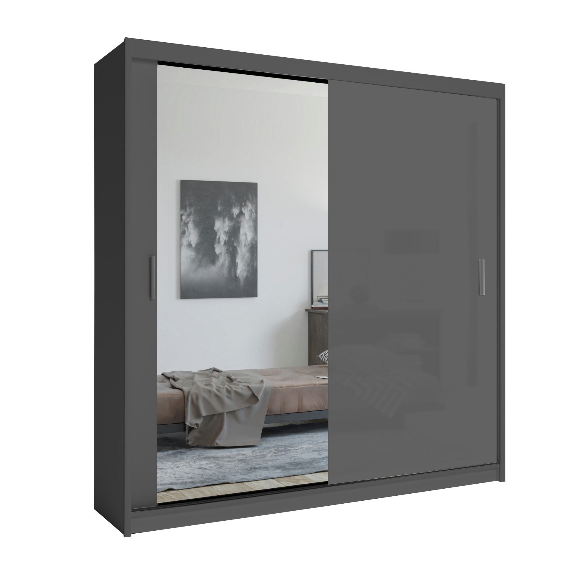 MOEBLO Kleiderschrank LUXI (Schwebetürenschrank 2,3-türig Schrank günstig online kaufen