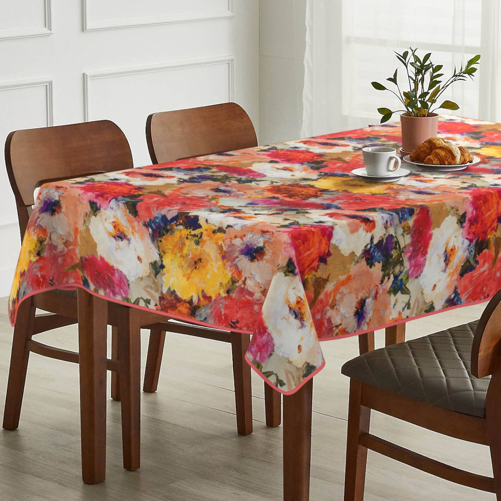ANRO Tischdecke Stoff Digitalprint Tischtuch EasyClean günstig online kaufen