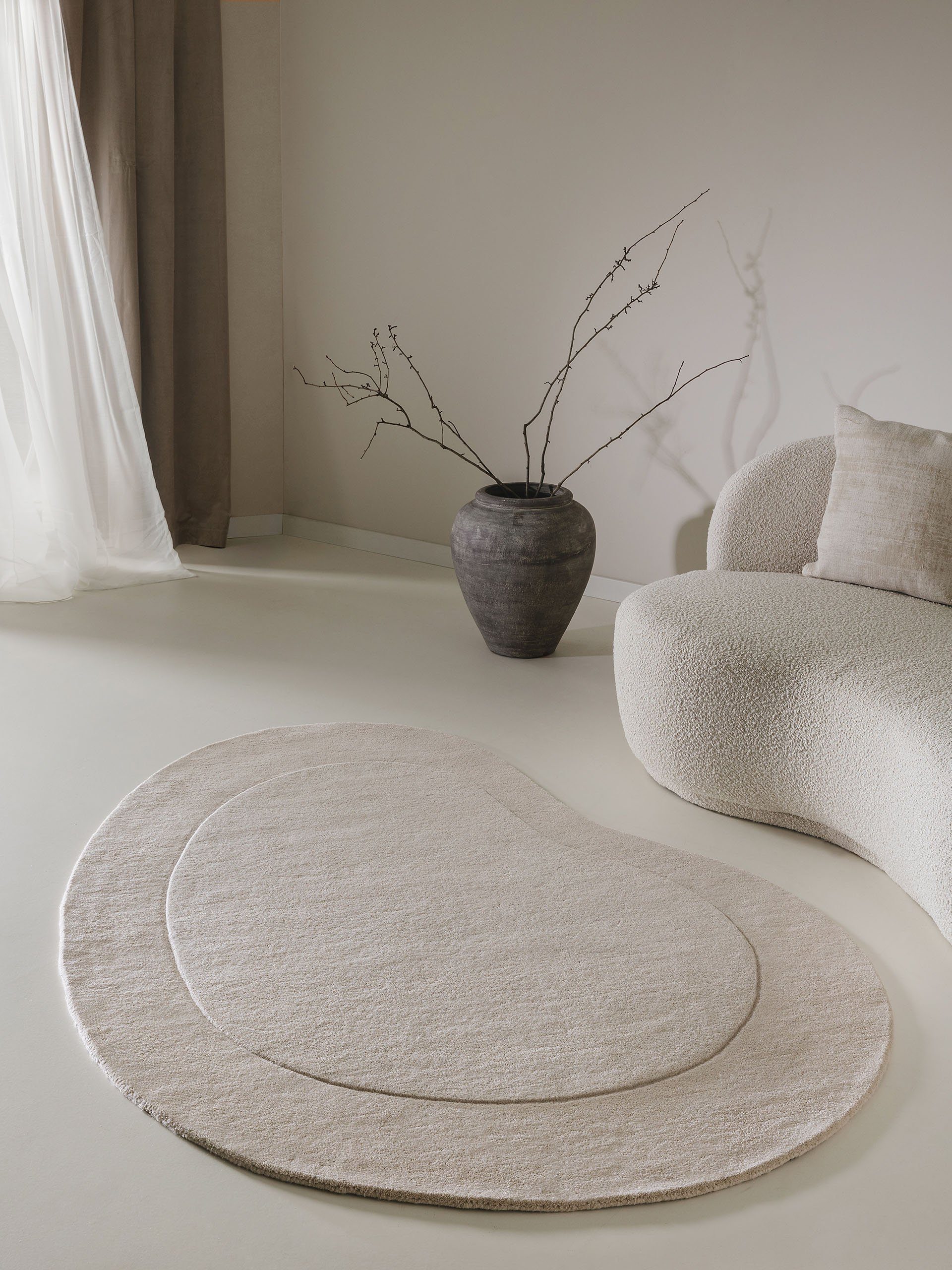 benuta Wollteppich Shape, Sonderform, Höhe: 6 günstig online kaufen