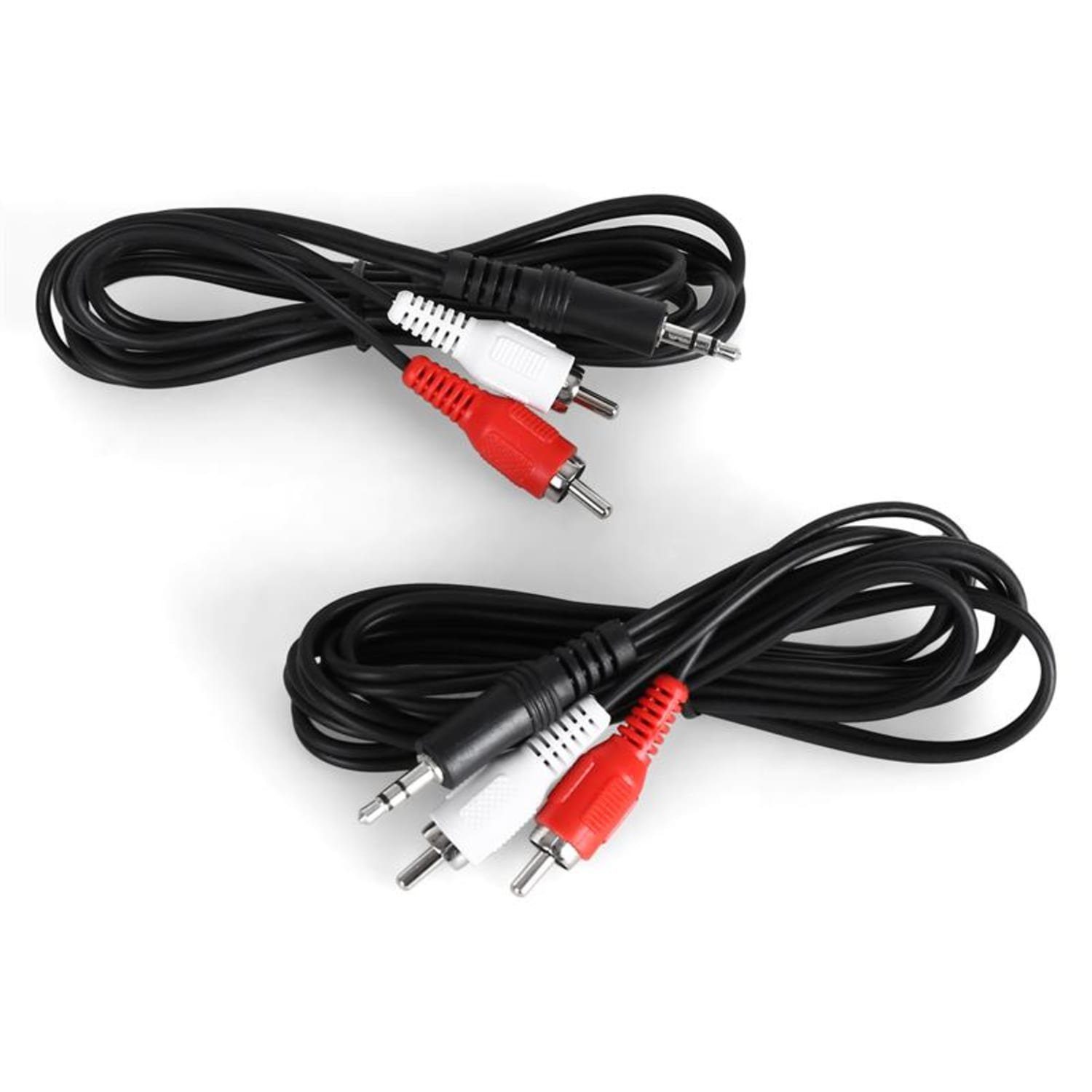 Auna Chinch Audio-Kabel,  jeweils Stereo-Cinch-zu-3,5mm-Klinke, Cinch-zu-3,5mm-Klinke-Kabel (1.5 cm)