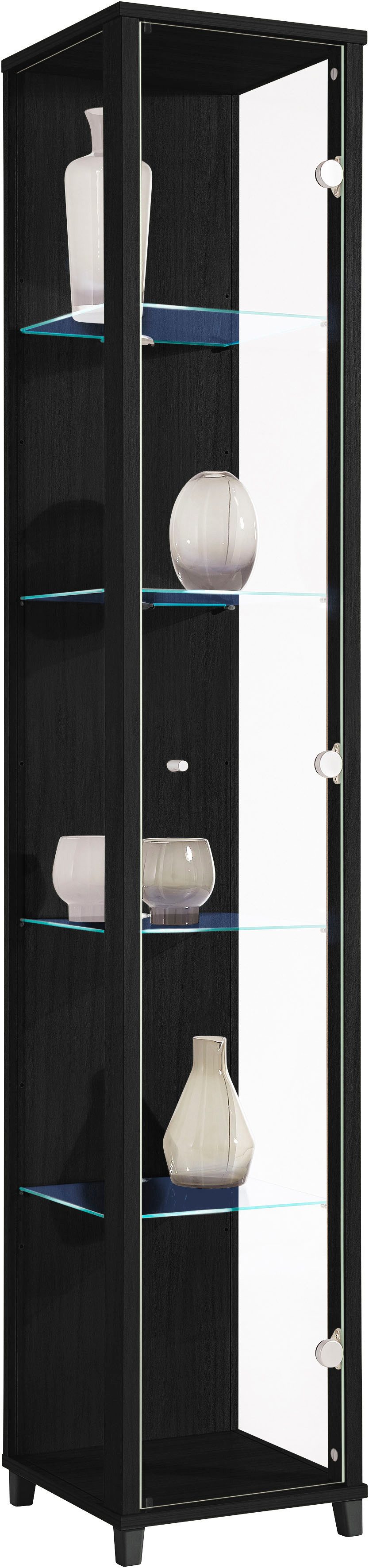 fif möbel Vitrine OPTIMA Standvitrine/Glasvitrine 1x Glastür,perfekt für Sammler,Sammlervitrine