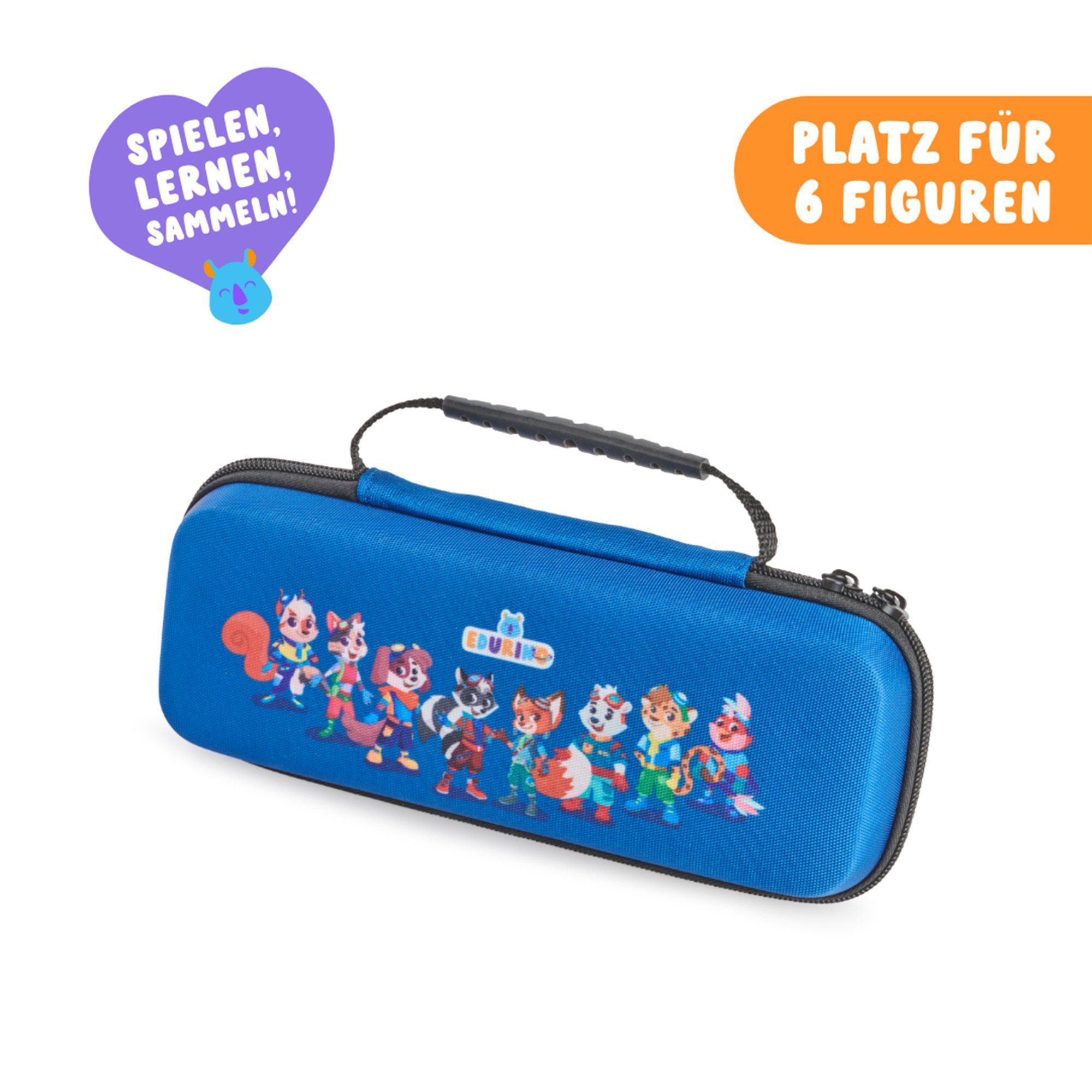 Edurino Aufbewahrungstasche Tasche Edurino Sammelmäppchen Aufbewahren von Figuren Small Blau