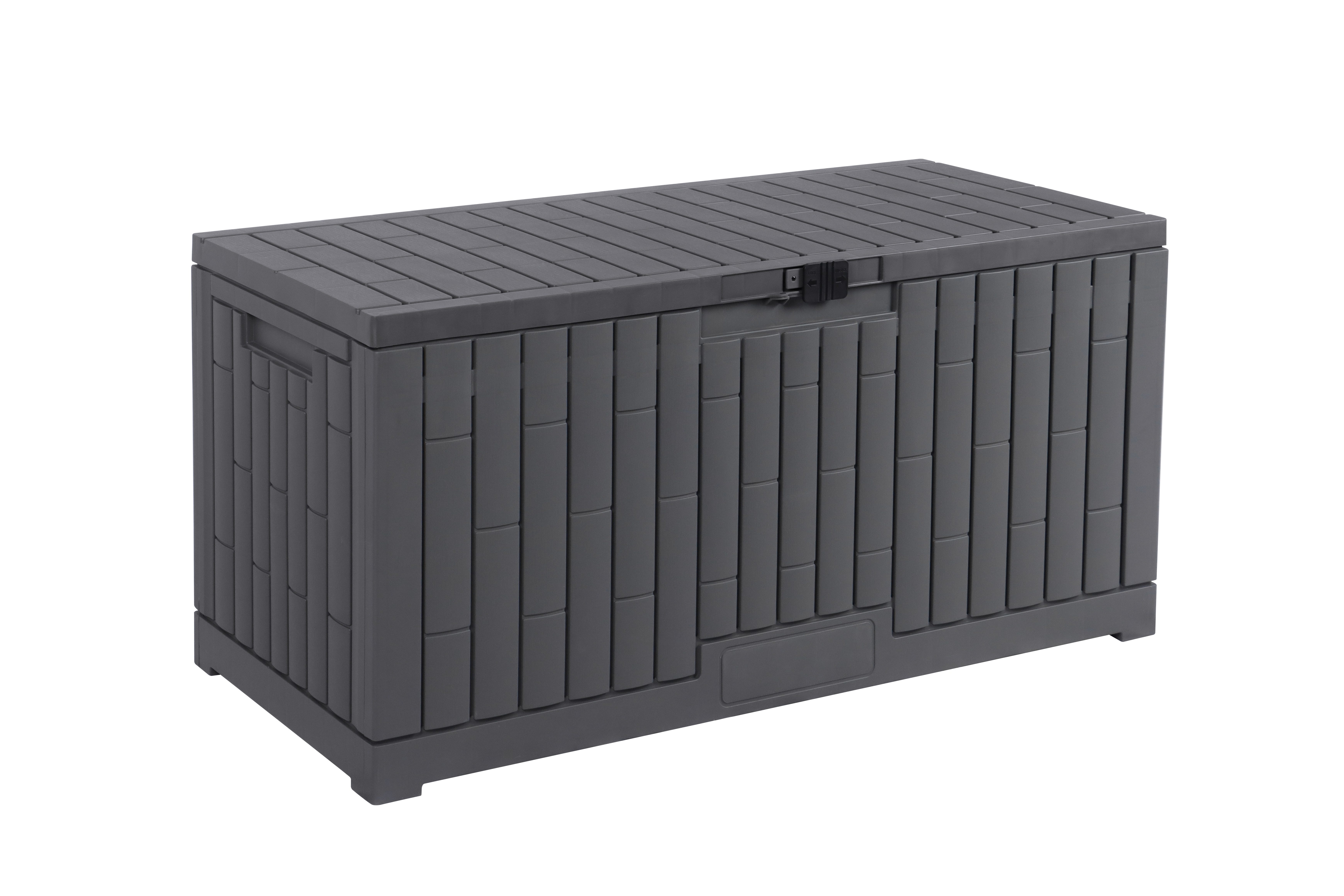 Koll Living Gartenbox Mara, 454 Liter, aus Kunststoff, 135 x 58,7 x 65 cm, wasserdicht, UV & witterungsbeständig