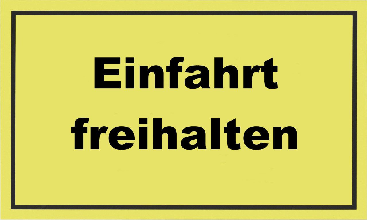 Metafranc Warnschild Metafranc Hinweisschild Einfahrt freihalten 200 x