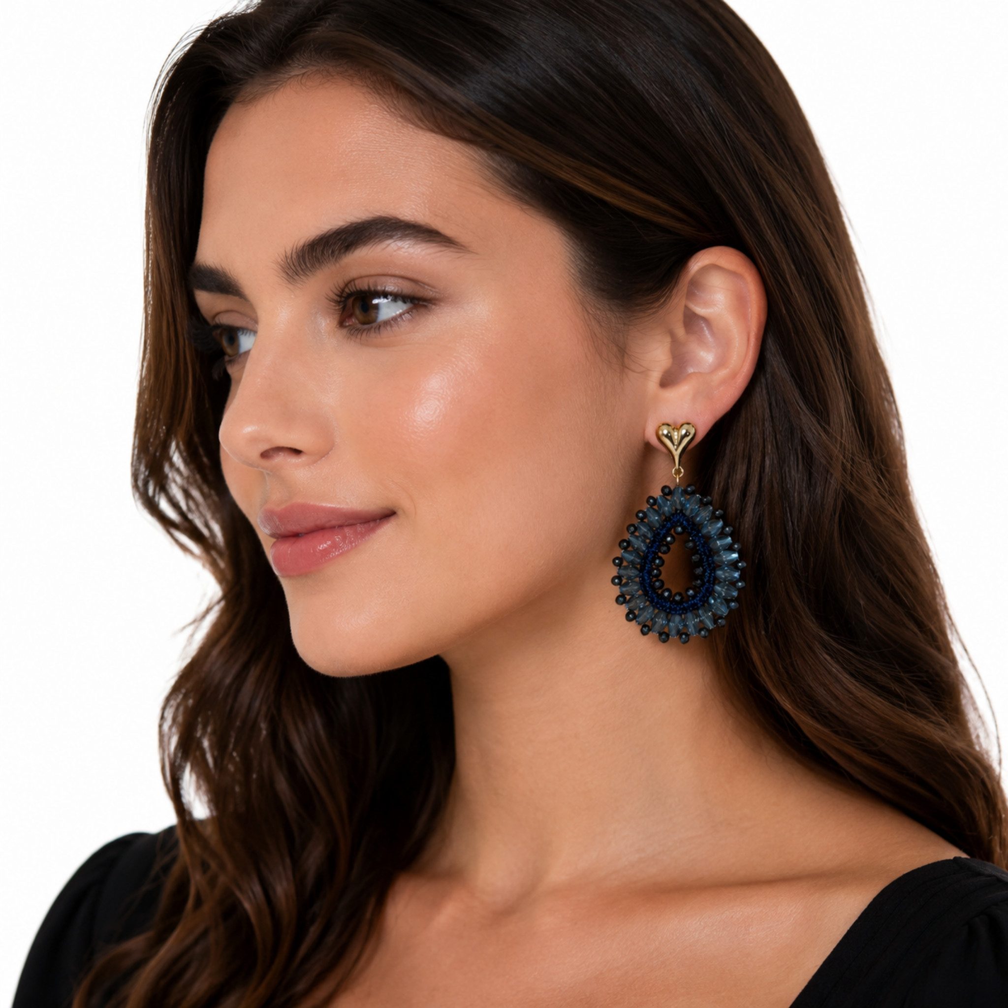 NEXORA Perlenohrringe Statement Ohrringe Damen Tropfen Ohrhänger Elegant Boho Schmuck (1 Paar Ohrringe), Statement-Design, Tropfenform, dekorativer Schmuckbesatz