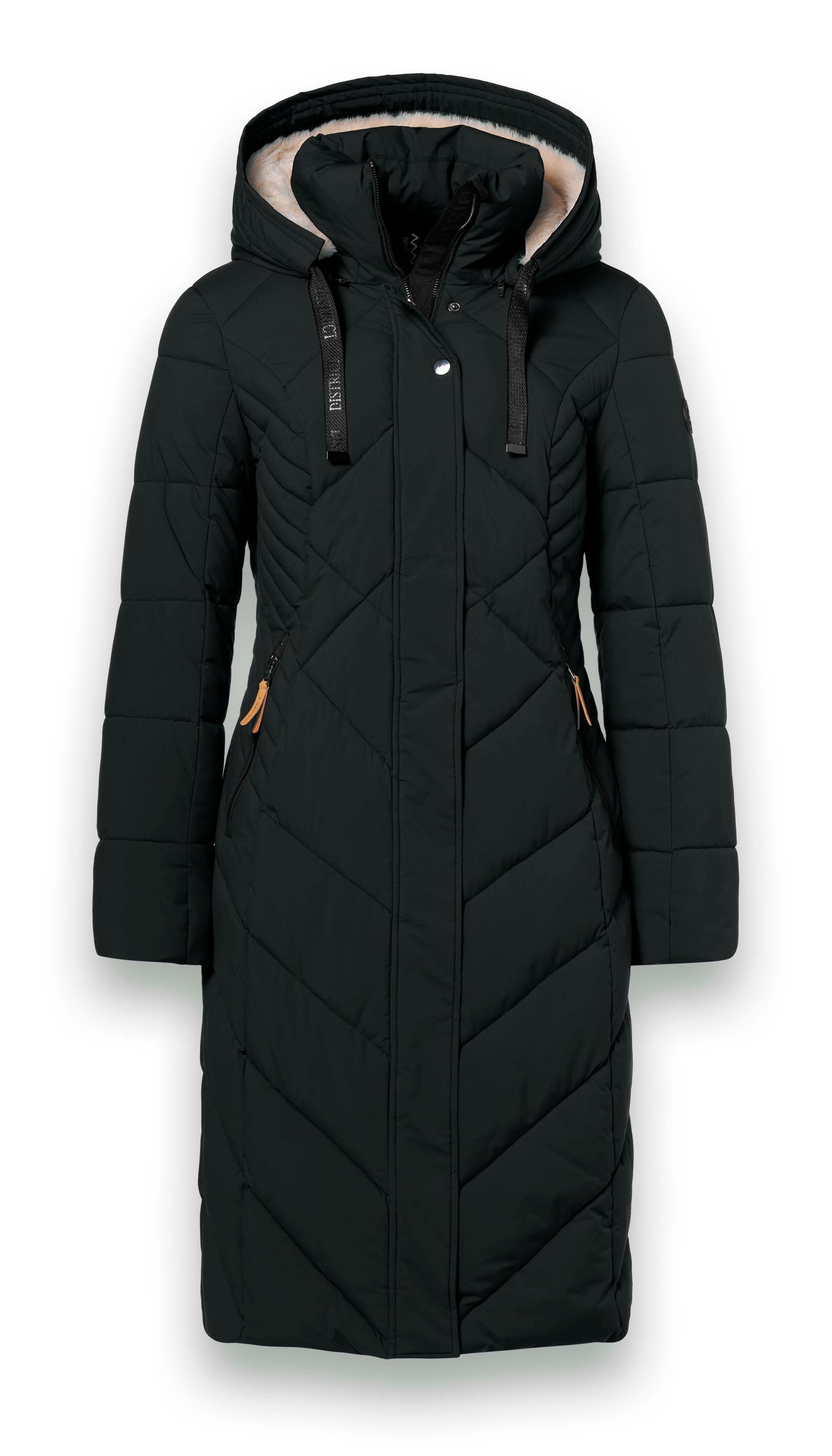 District Steppmantel Corvara (wasserabweisend, warm) schwarz Damen günstig online kaufen