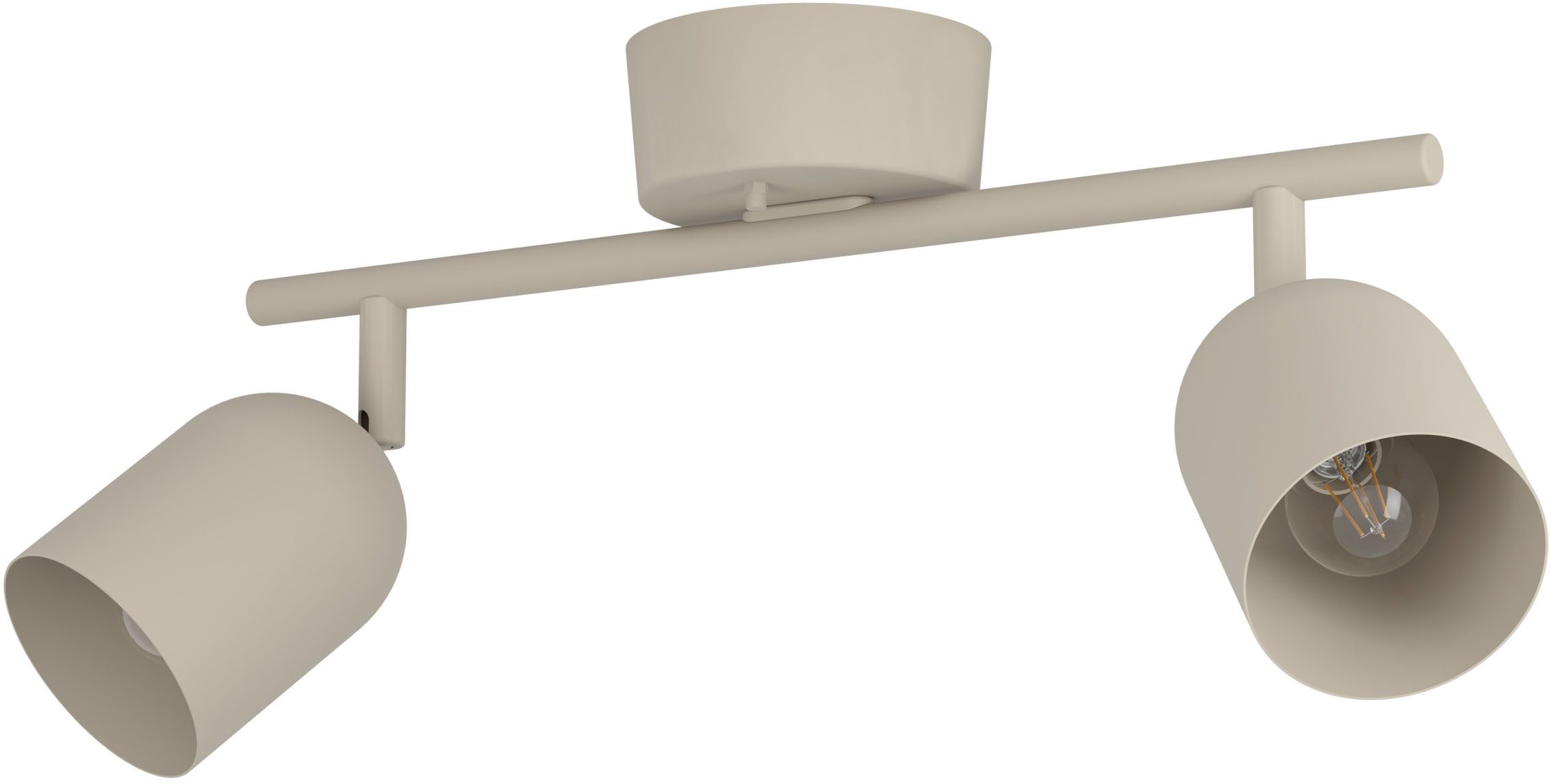 EGLO Deckenspot TILSTON Spotlampe - Stahl - E14 - 2X40W - IP20, ohne Leuchtmittel, Deckenlampe, Deckenstrahler, Strahler, L28 x B8 x H20,5 cm