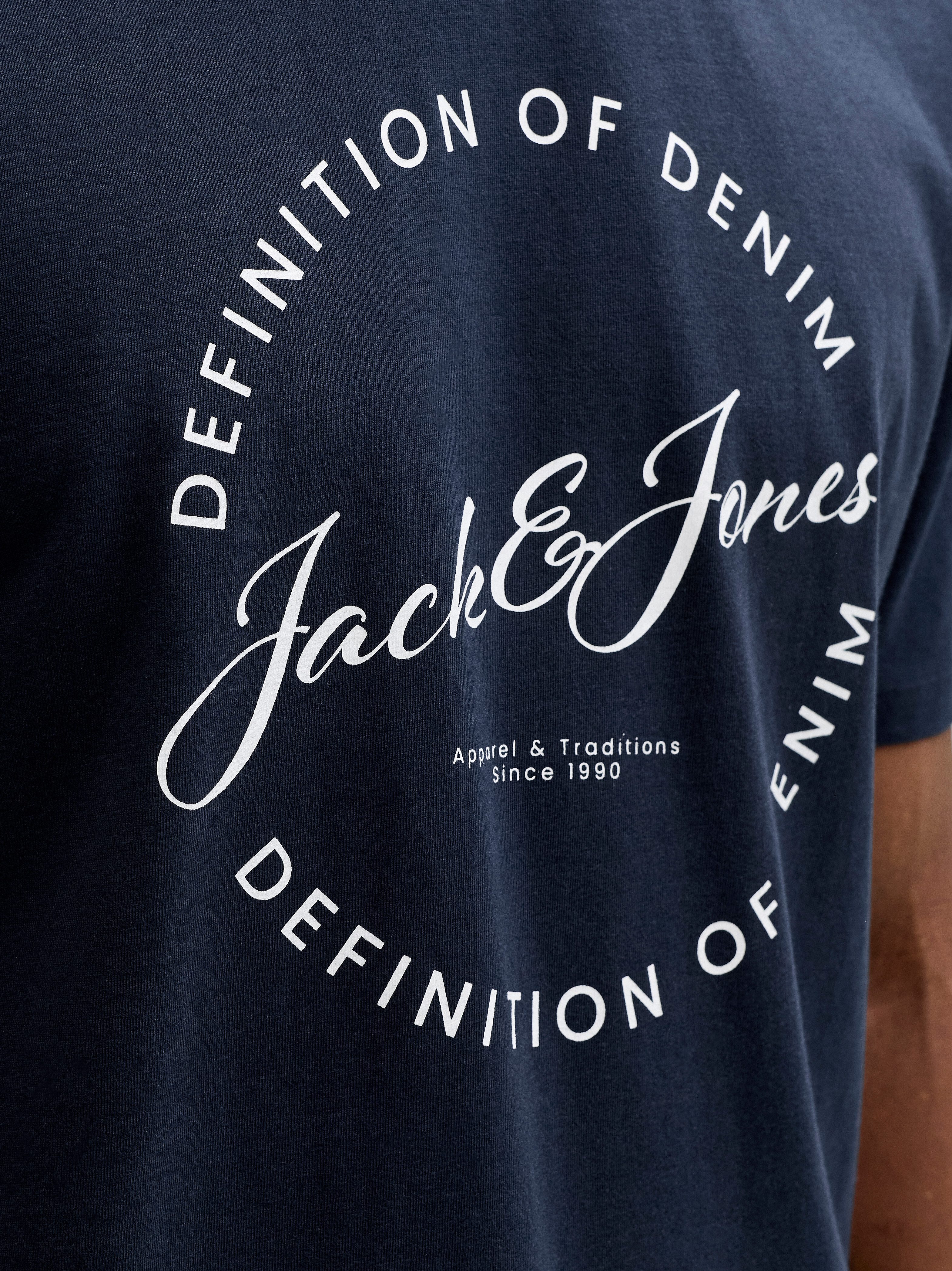 Jack & Jones T-Shirt JJGRAYSON TEE SS CREW NECK Baumwolle, regular fit – Bild 3 von 5