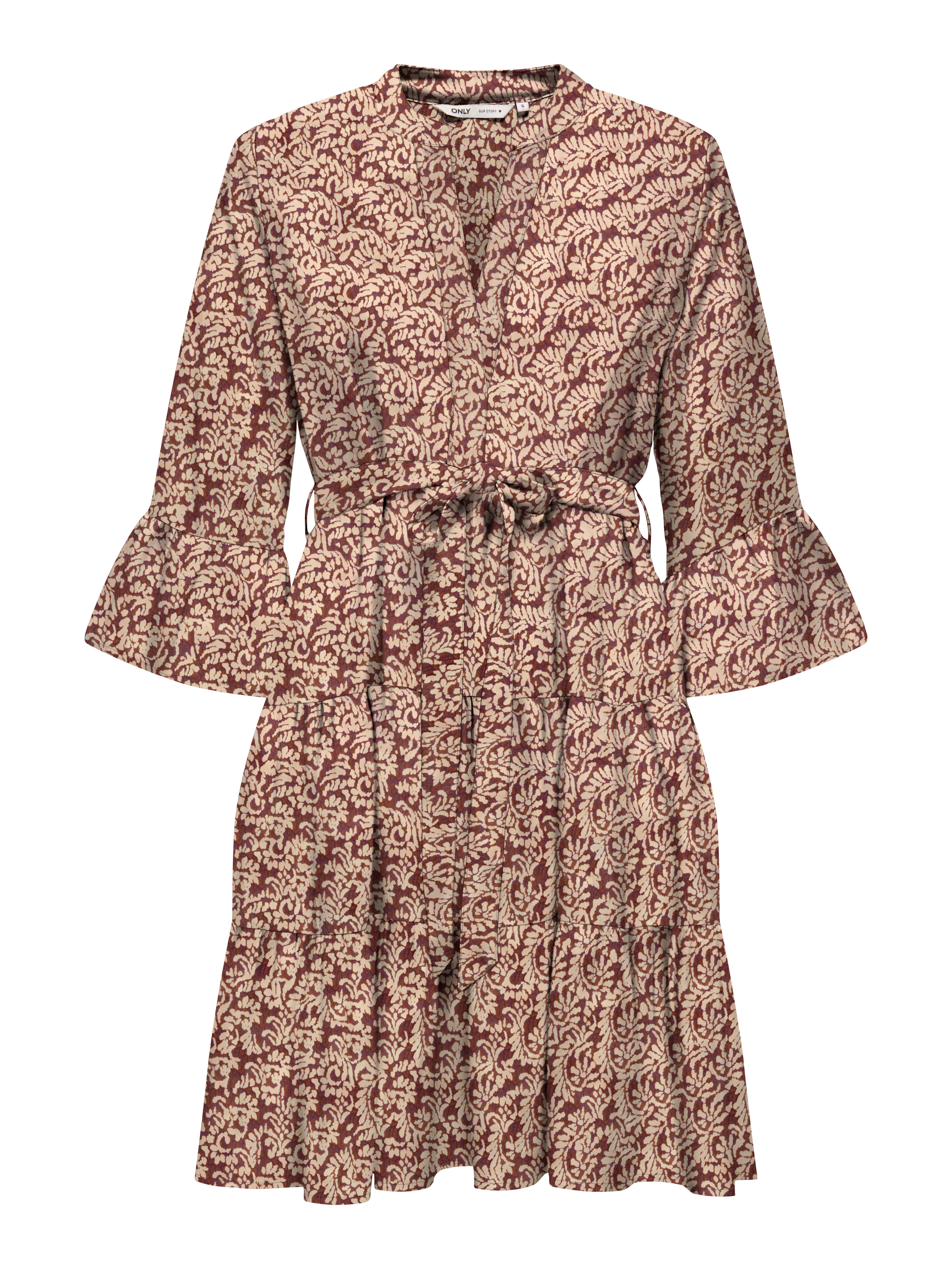 ONLY Tunikakleid ONLSINA LIFE 3/4 SHORT DRESS NOOS WVN mit Volant