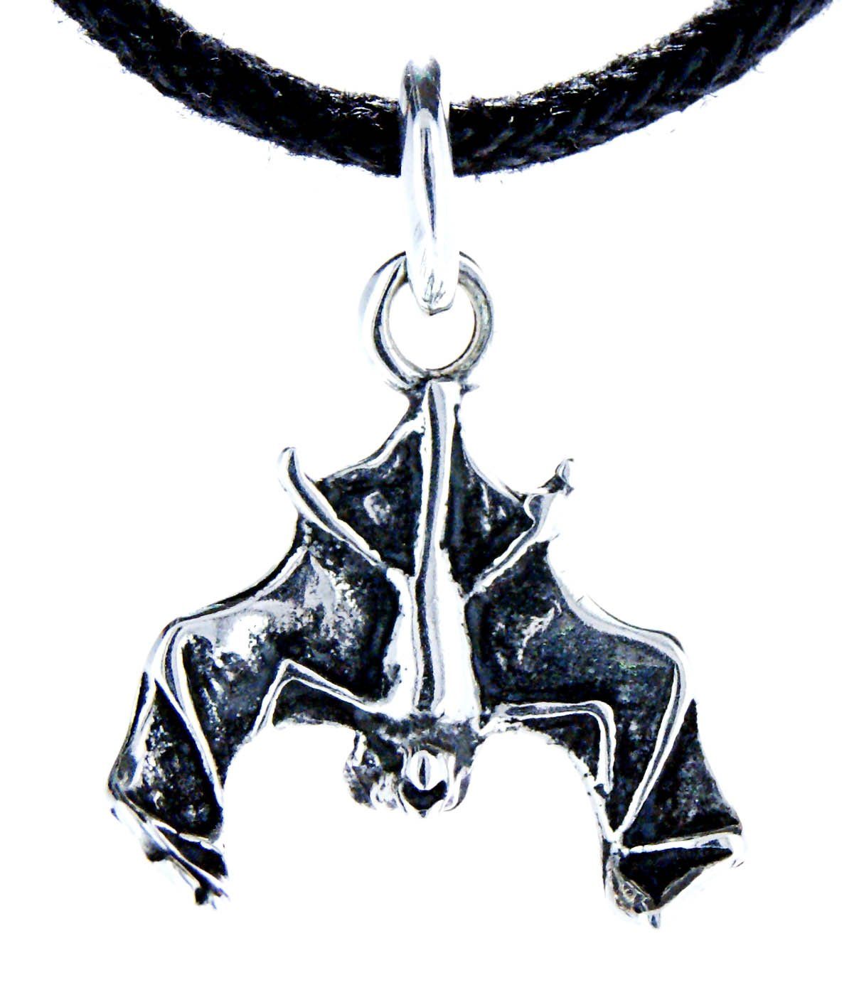 Erlesen Kiss of Leather Kettenanhänger Bat Sterling 925 Fledermaus Gotik Silber Gothic Nr.8